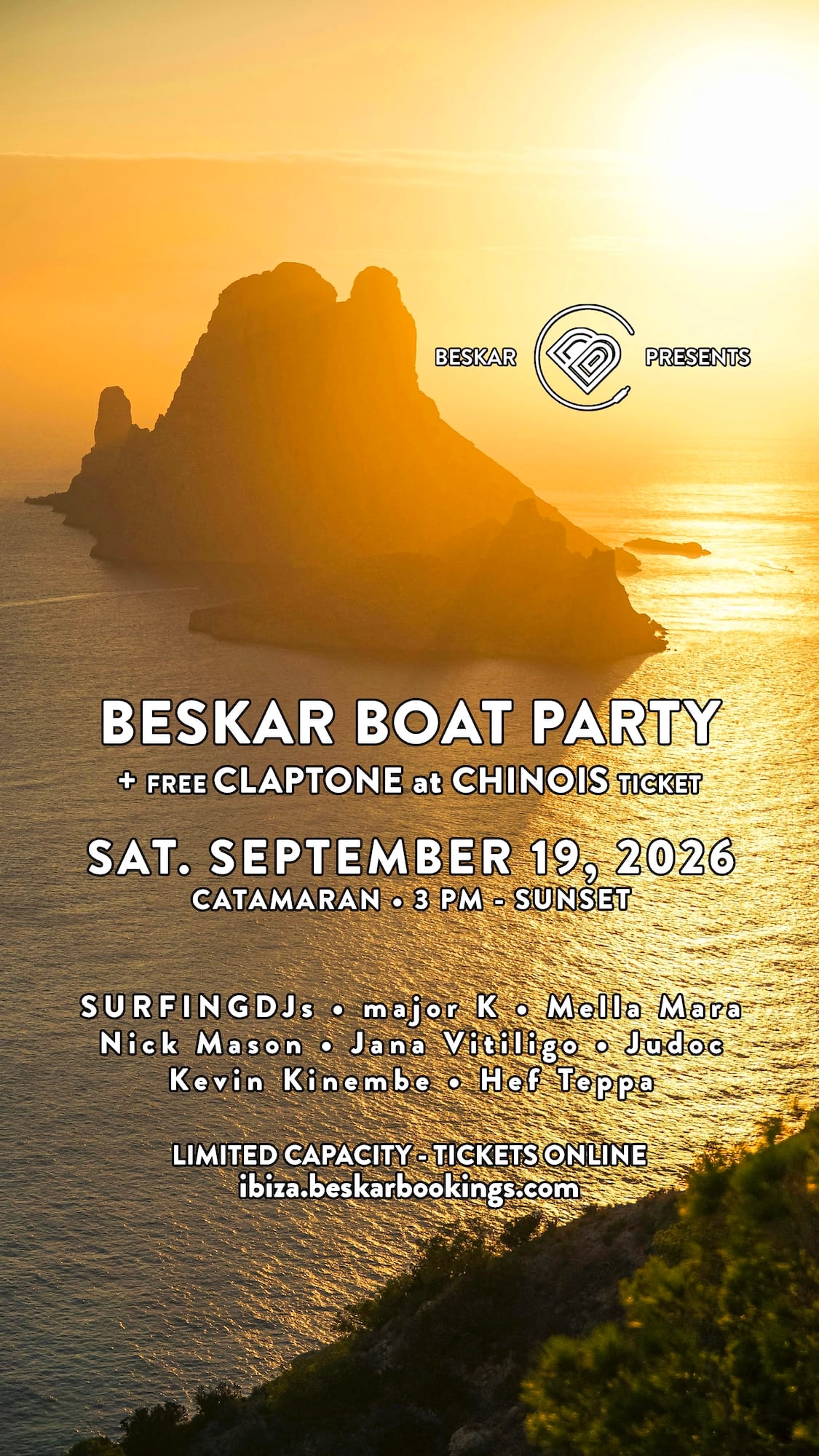 Ibiza Catamaran Party - Incl. Free Claptone Guestlist