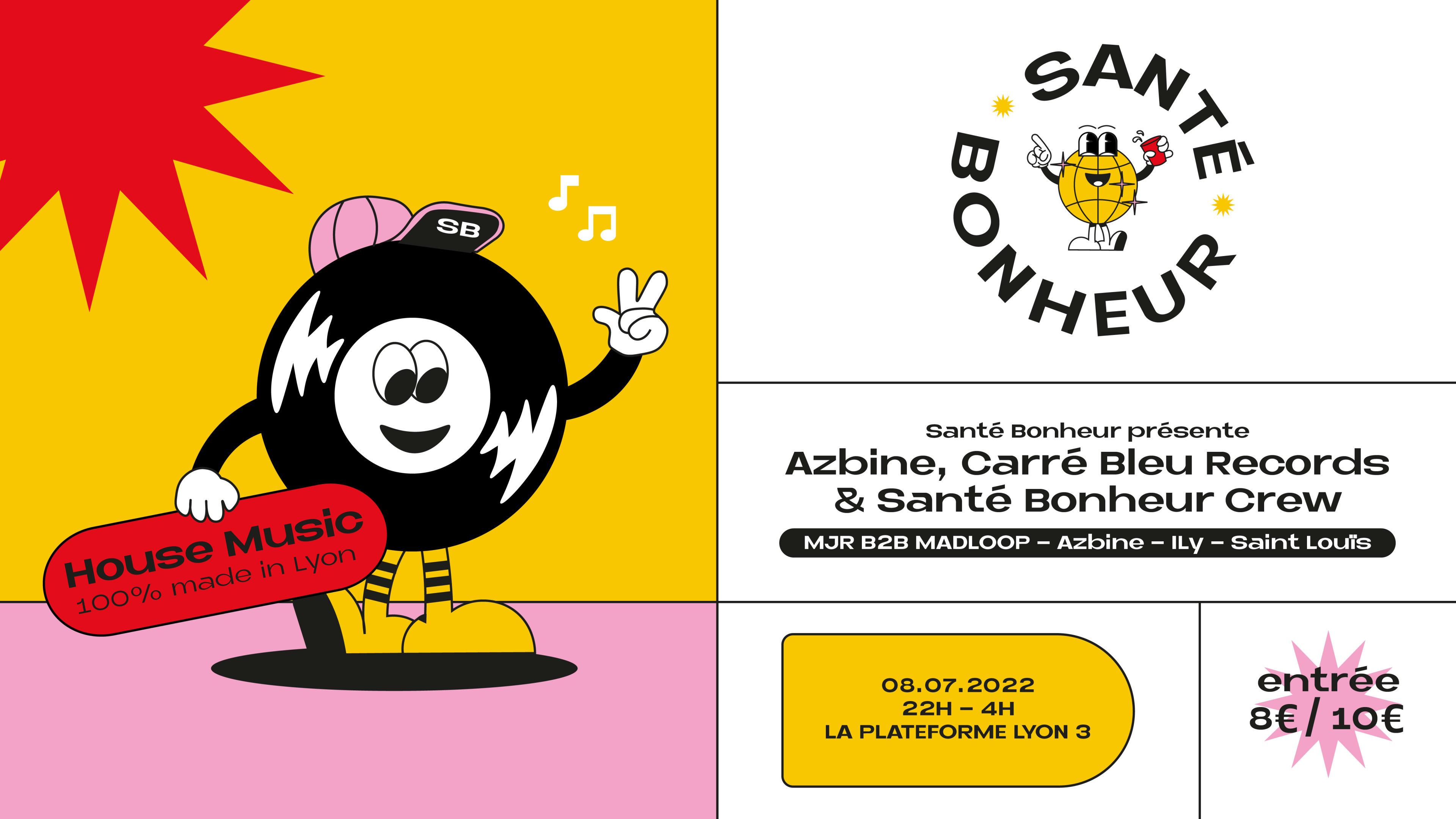 Santé Bonheur Présente Azbine • Carré Bleu Records 