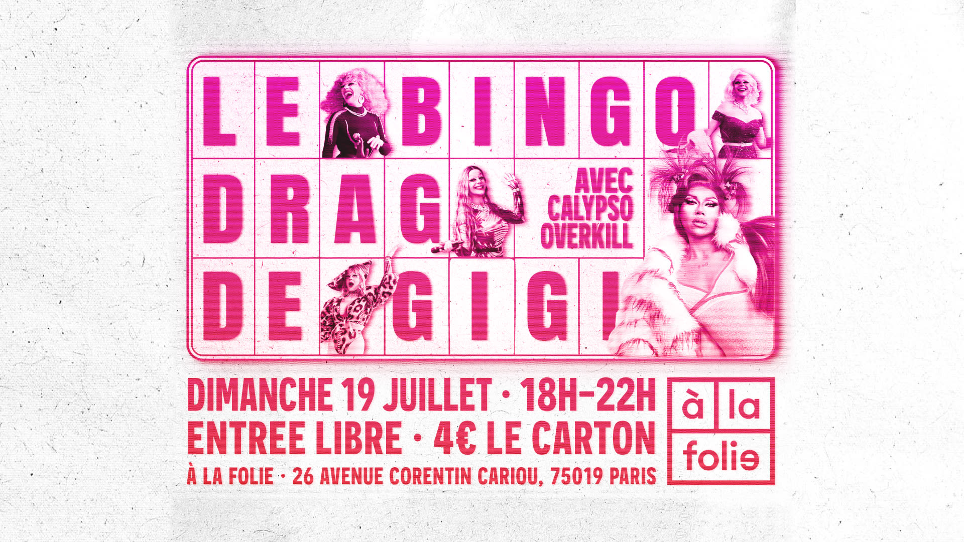 Bingo Drag De Gigi À La Folie! Avec Calypso Overkill!