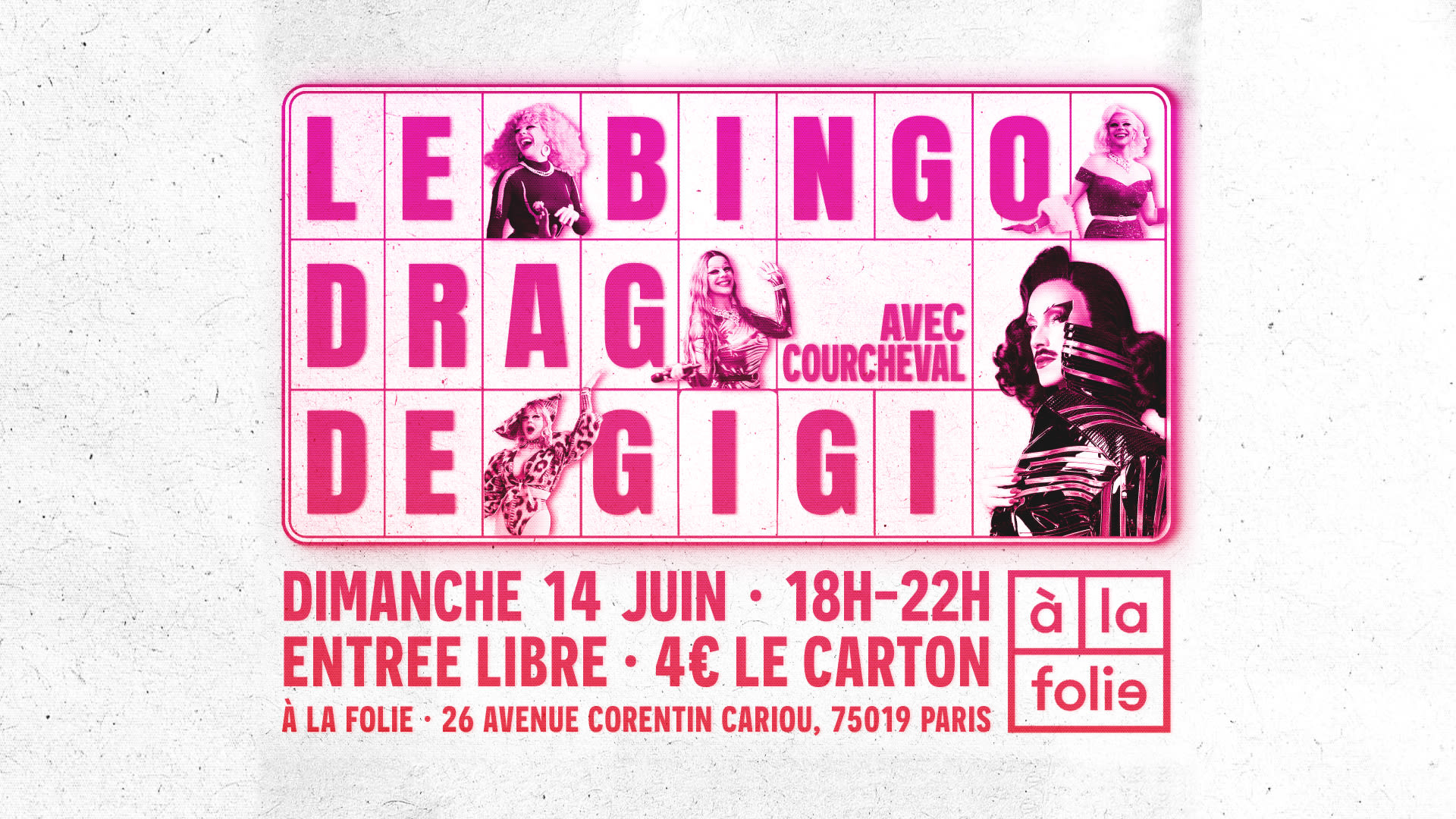 Bingo Drag De Gigi Von Dredee À La Folie! Avec Courcheval