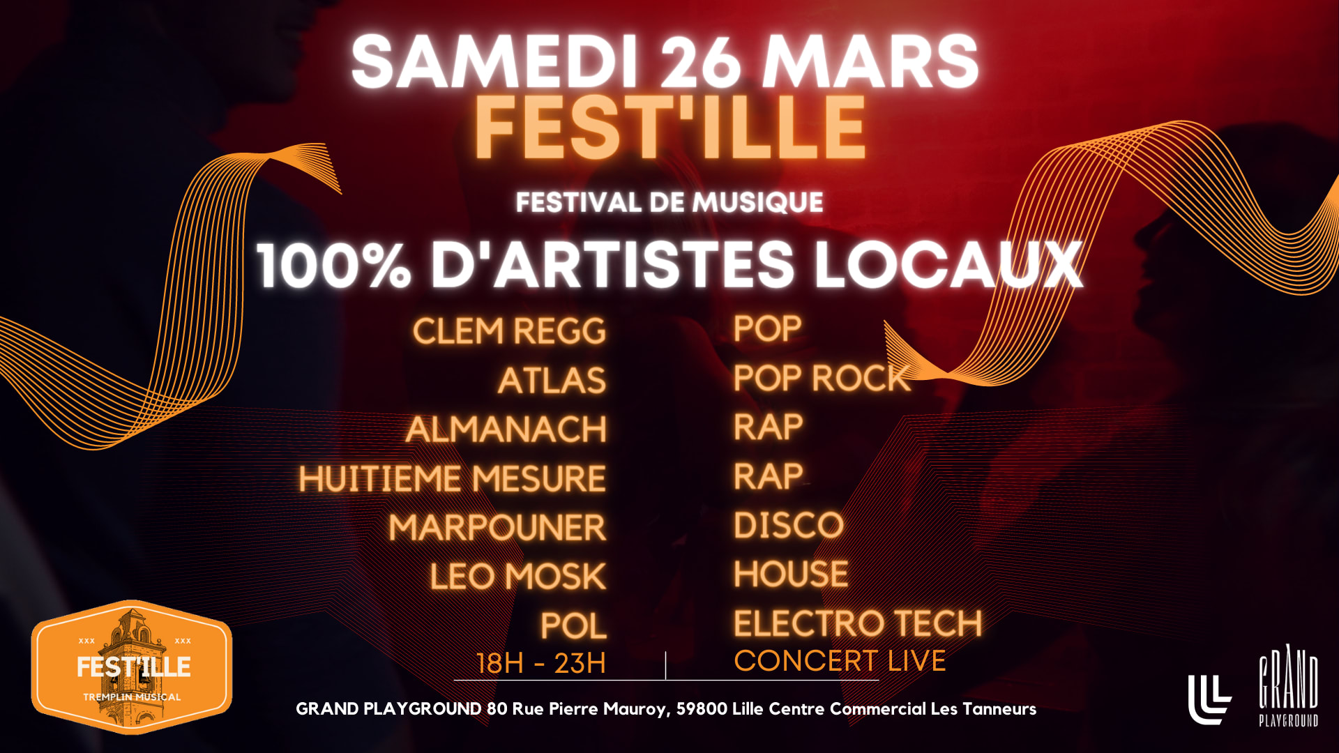 Fest'ille 🔊 Festival De Musique 🧡 100% D'artistes Locaux 🧡