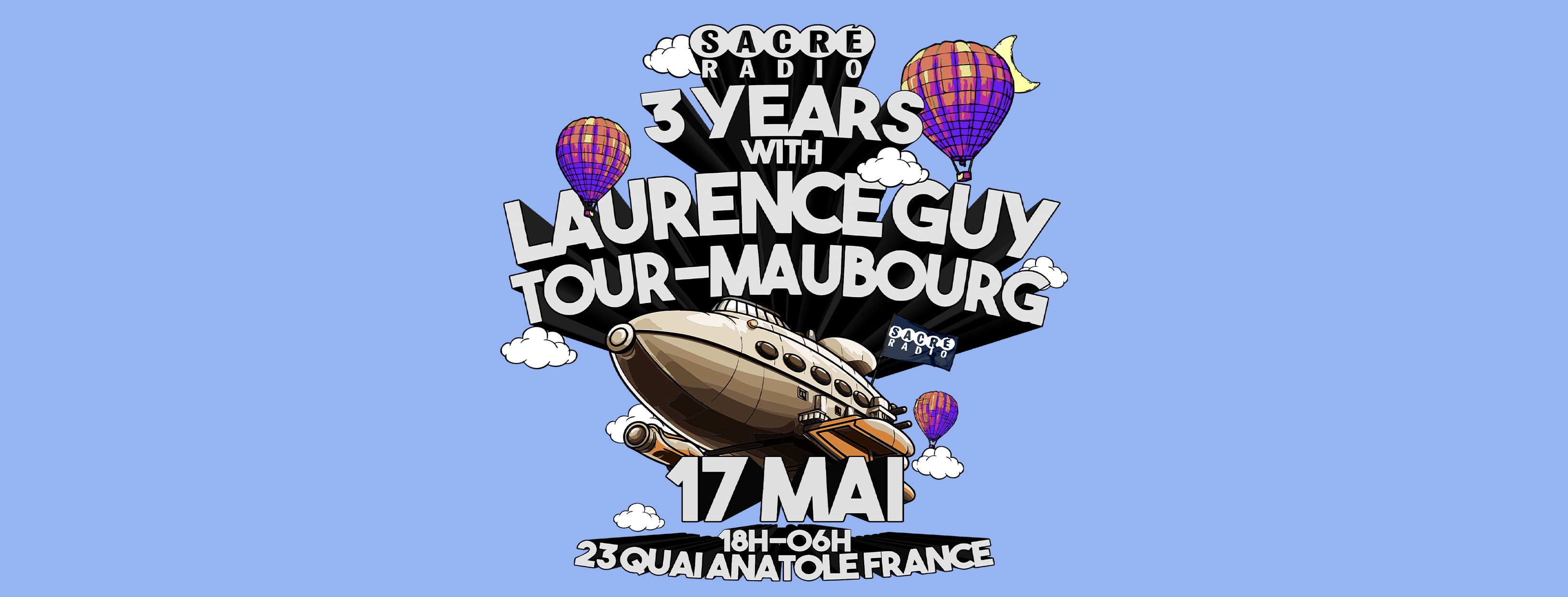 Sacré Radio Boat Party Avec Laurence Guy Et Tour-Maubourg