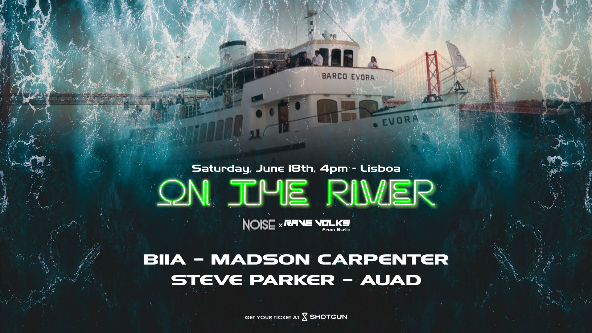 Noise X Rave Volks: On The River - Boat Party