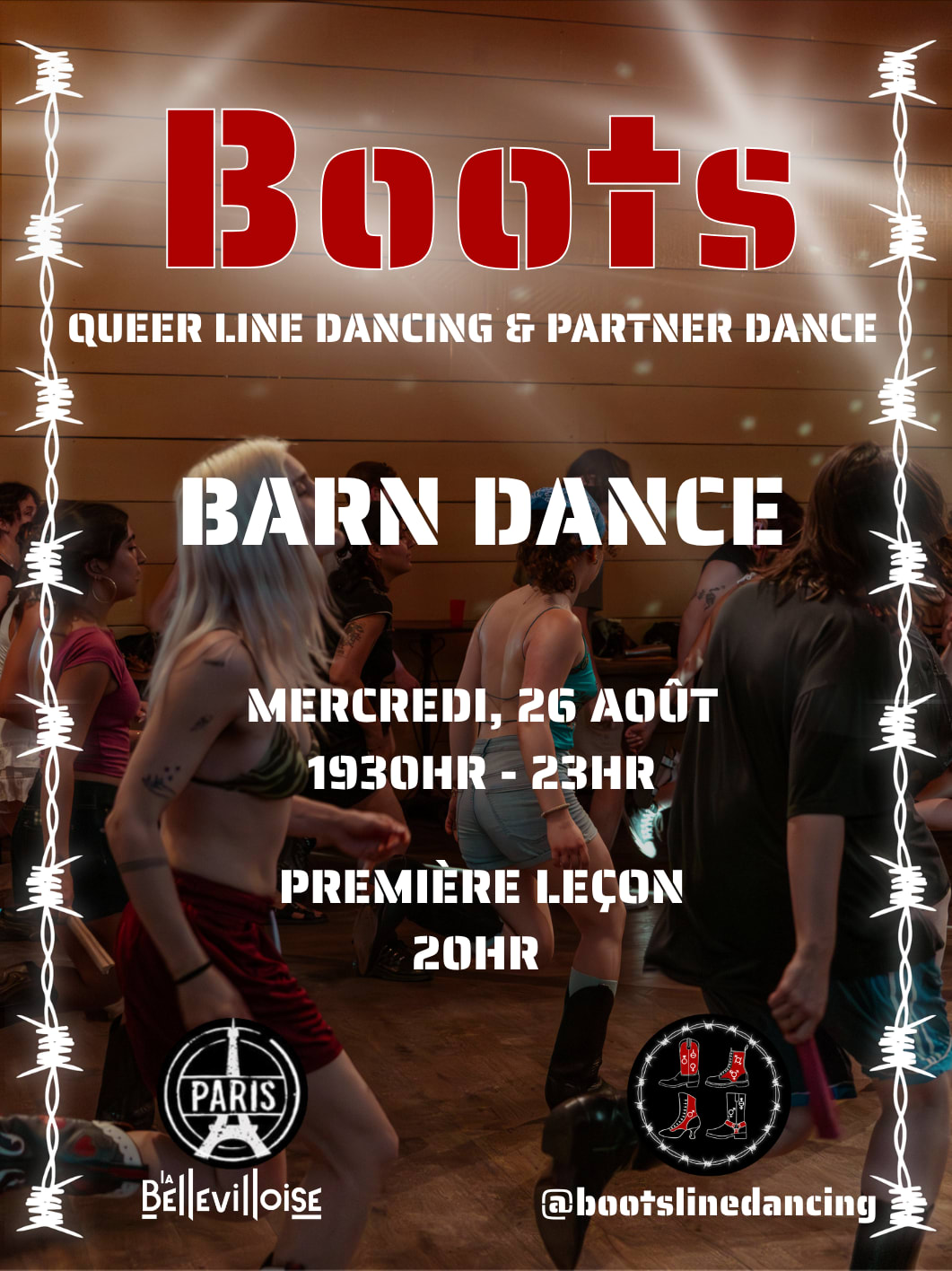 Boots Barn Dance: Queer Line Dance & Partner Dancing | 26.08