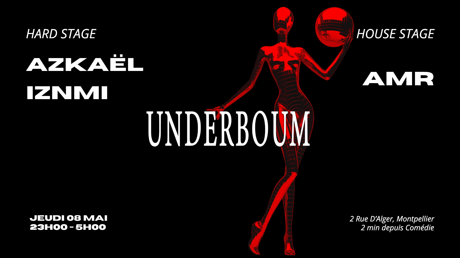Underboum : 2 Scènes 2 Ambiances