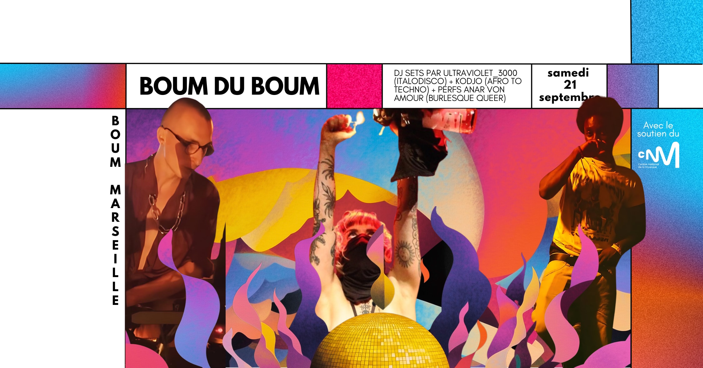 Boum Du Boum/Dj Sets Ultraviolet&Kodjo+Perfs Anar Von Amour