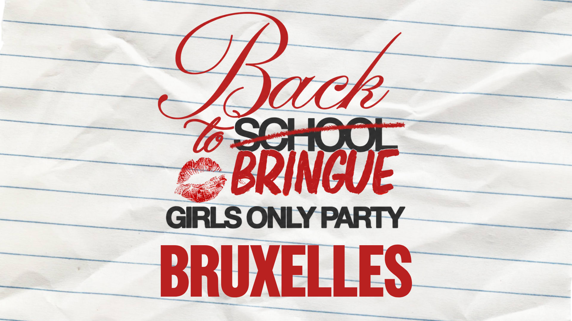 Back 2 Bringue - Girls Only - Bruxelles