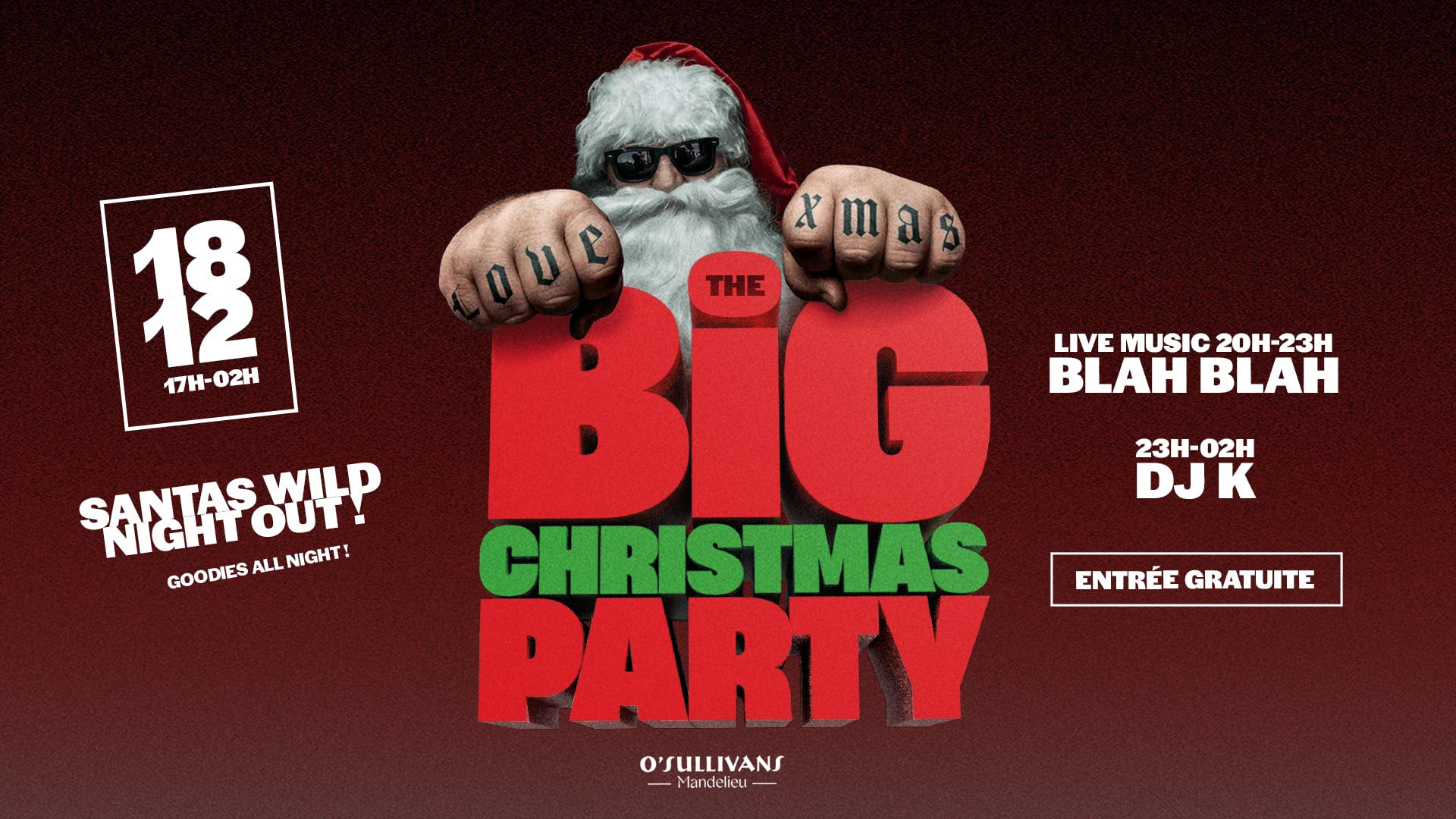 O'sullivans Big Christmas Party