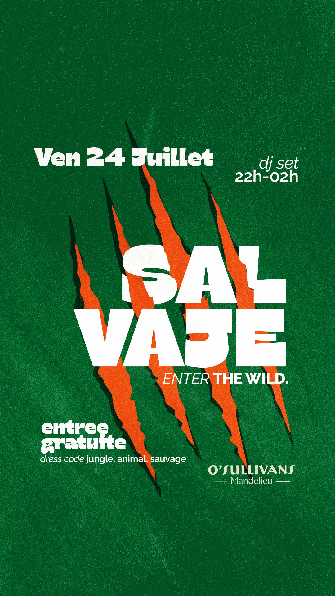 Salvaje | Jungle Party-O'sullivans Mandelieu