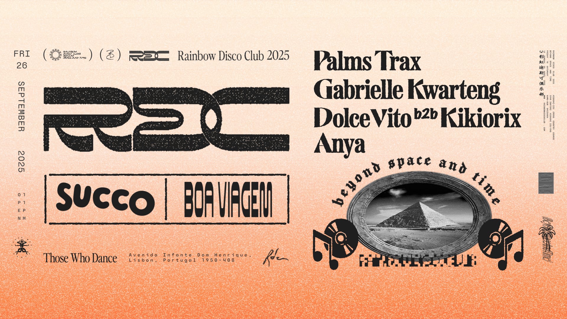Boa Viagem & Succo Present Rainbow Disco Club W/ Palms Trax