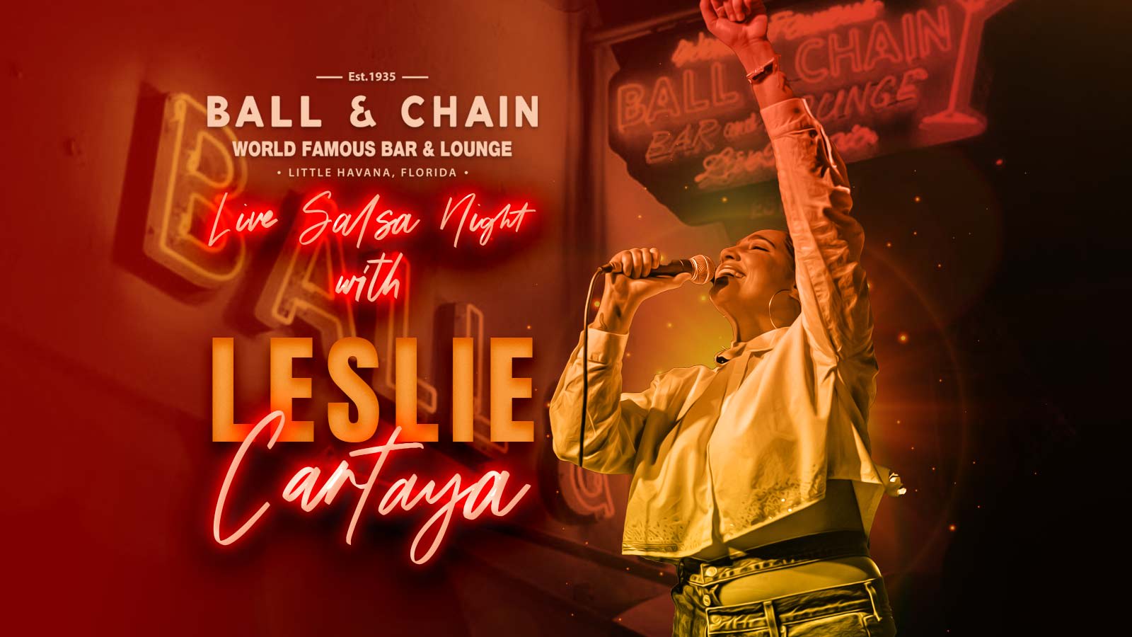 Ball & Chain Live Music And Salsa Night Feat. Leslie Cartaya