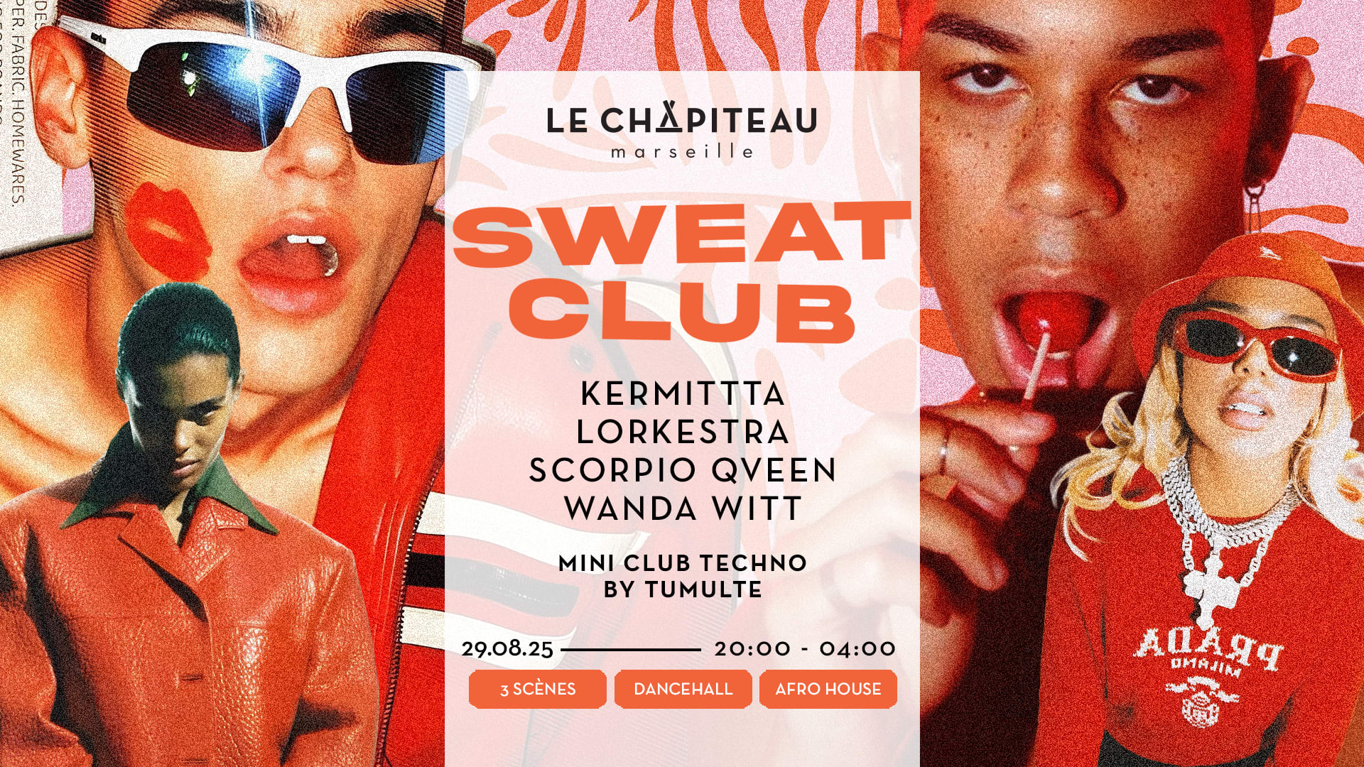 Sweat Club W/ Kermittta, Lorkestra, Scorpio Qveen & Tumulte