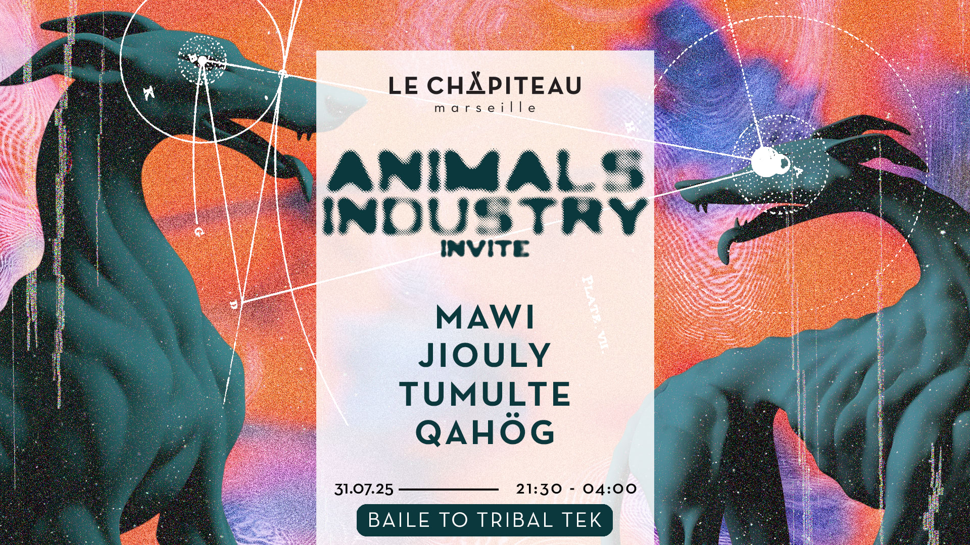 Animals Industry Invite : Mawi, Tumulte, Jiouly, Qahög