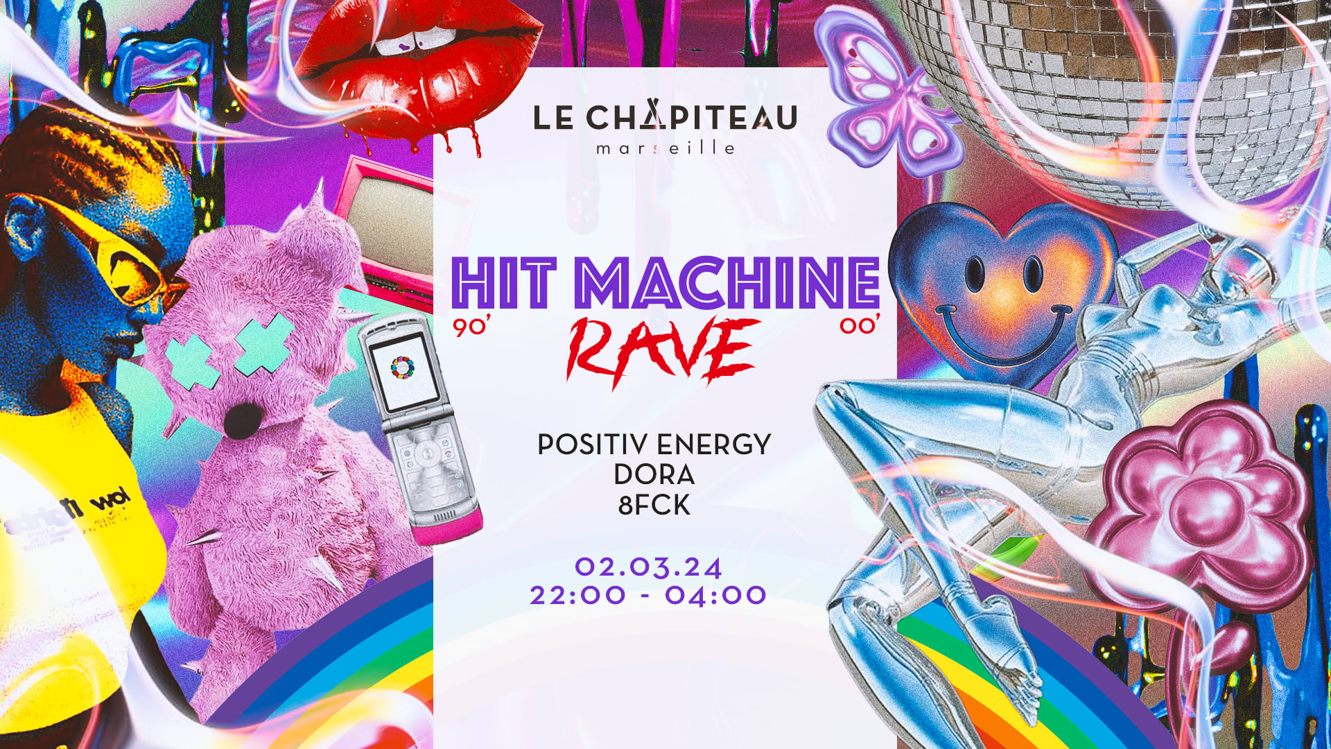 Hit Machine Rave W/ 8fck, Positiv Energy & Dora