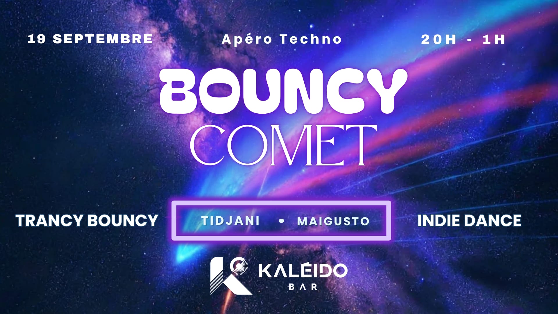 Bouncy Comet – By Nebula Afterwork Intergalactique