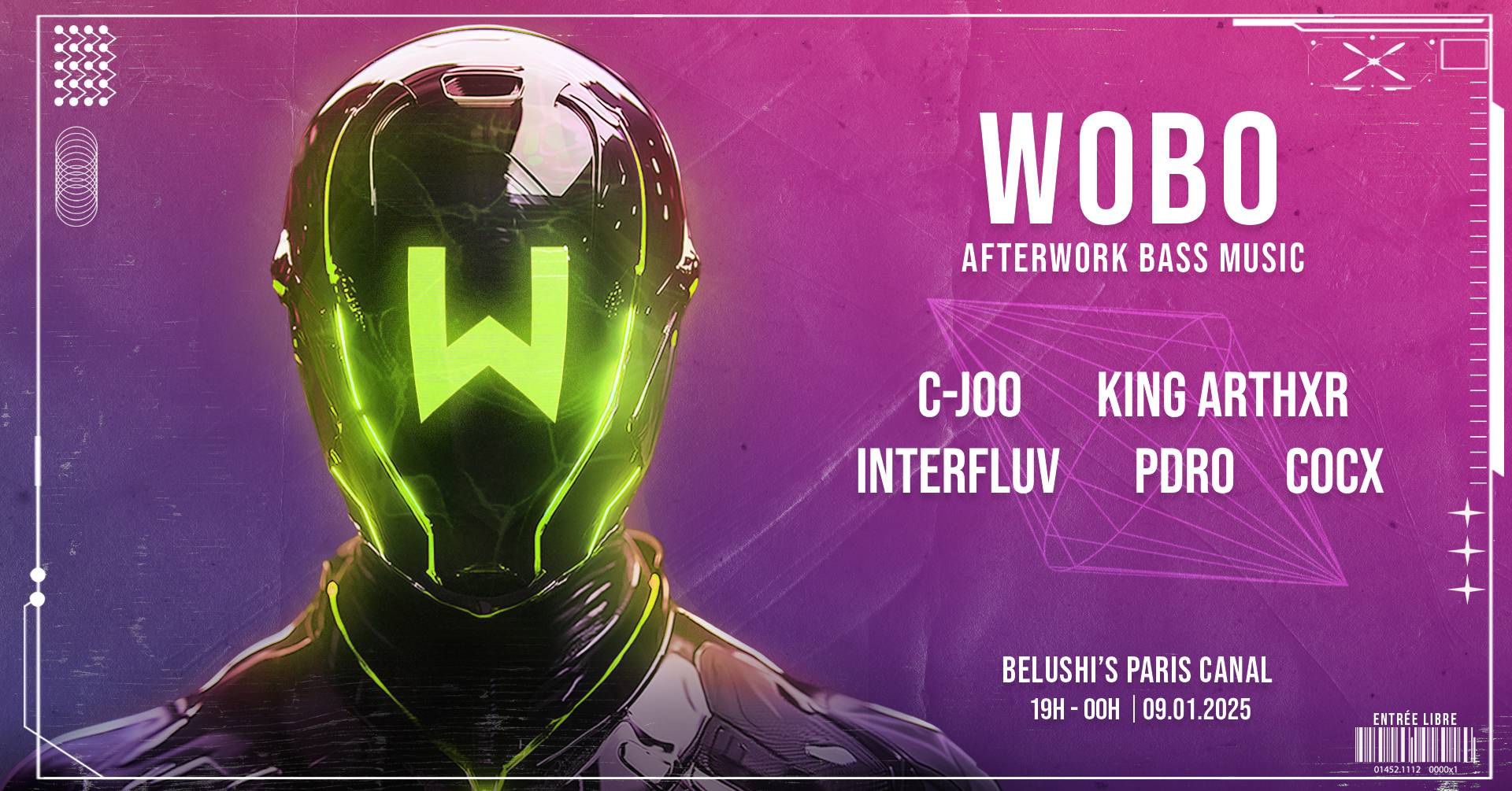 Gratuit - Wobo #31 - Afterwork Bassmusic - Bar Petits Prix