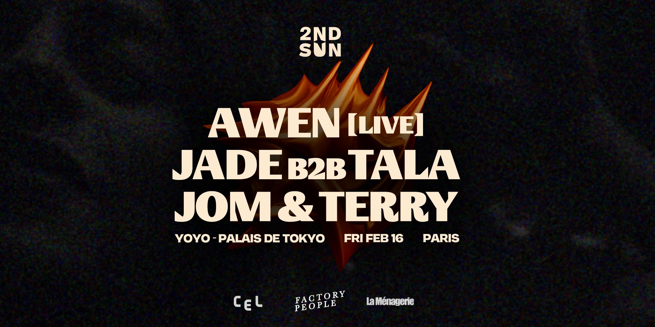 2nd Sun Pres. Awen Live, Jade & Tala, Jom & Terry