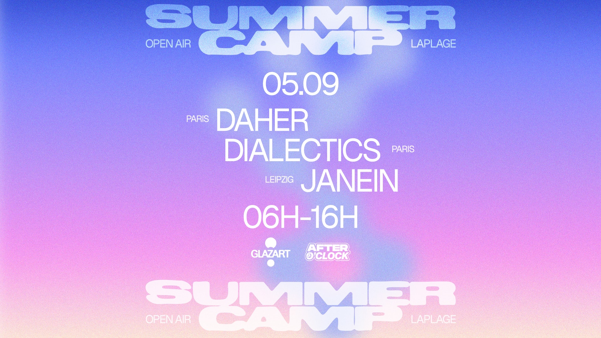 After O'clock X La Plage Open Air : Janein, Daher & More