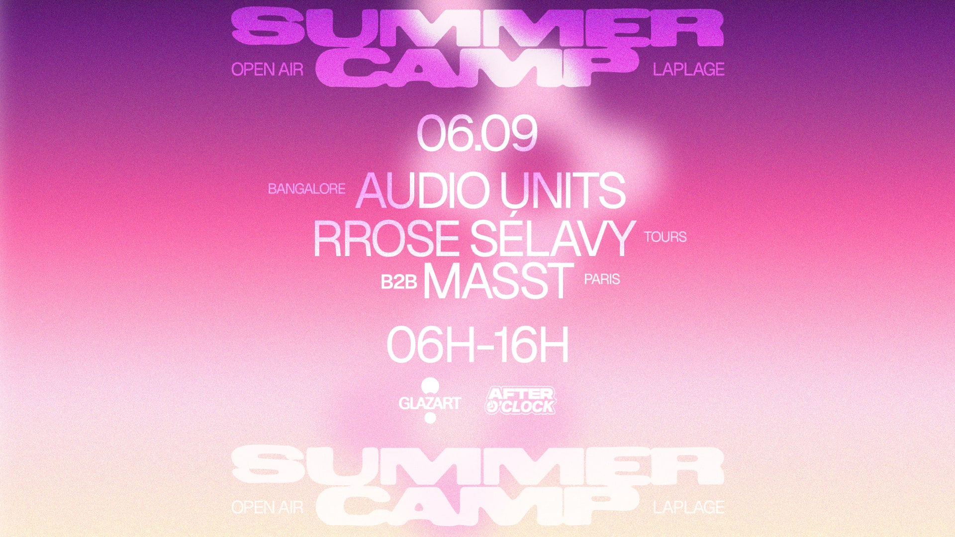 After O'clock X La Plage Open Air : Audio Units & More
