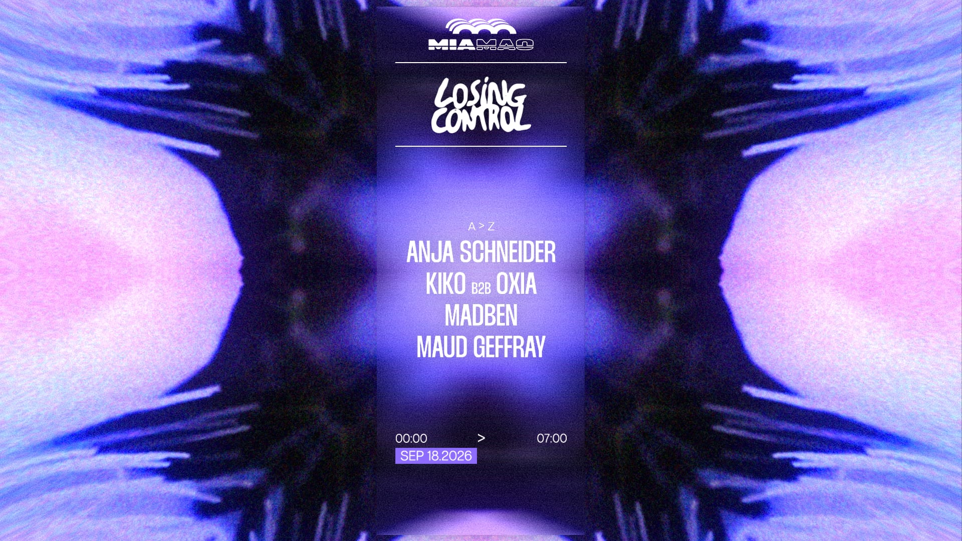 Losing Control: Anja Schneider, Kiko B2b Oxia, Madben & More