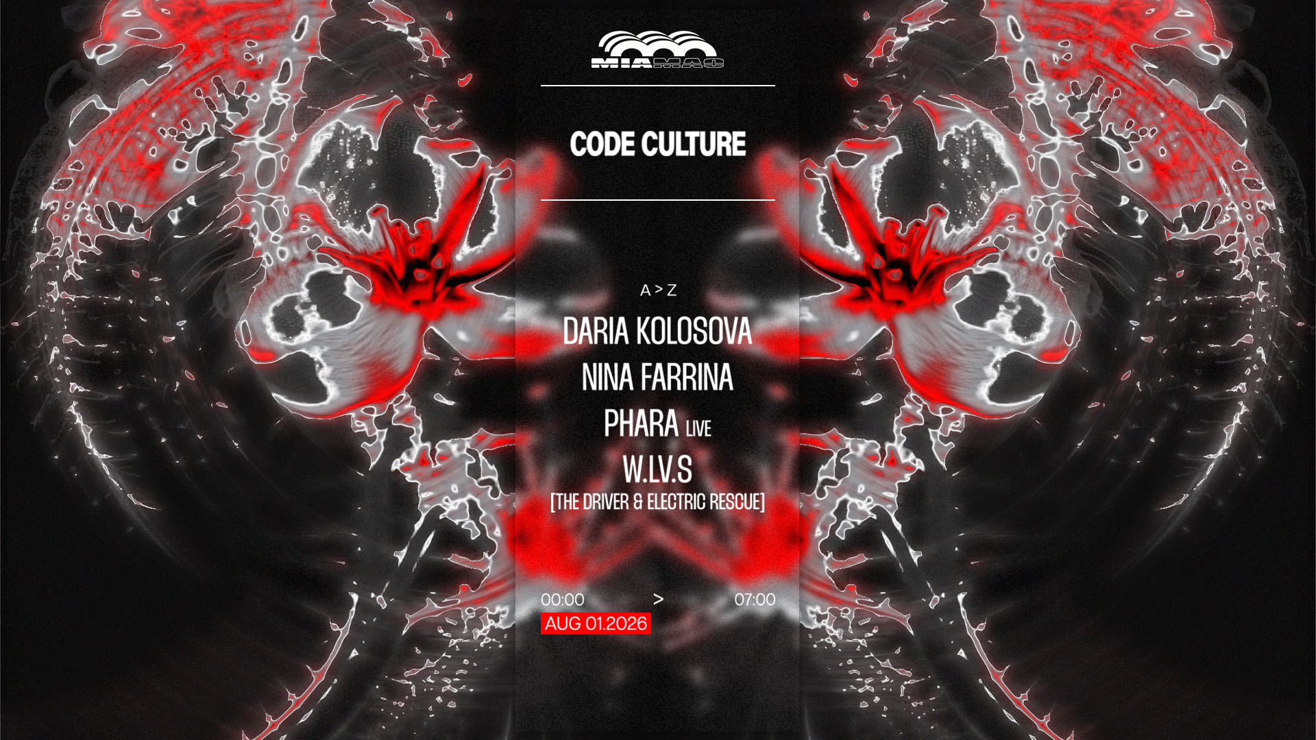 Code Culture : Daria Kolosova, W.LV.S, Phara & Nina Farrina