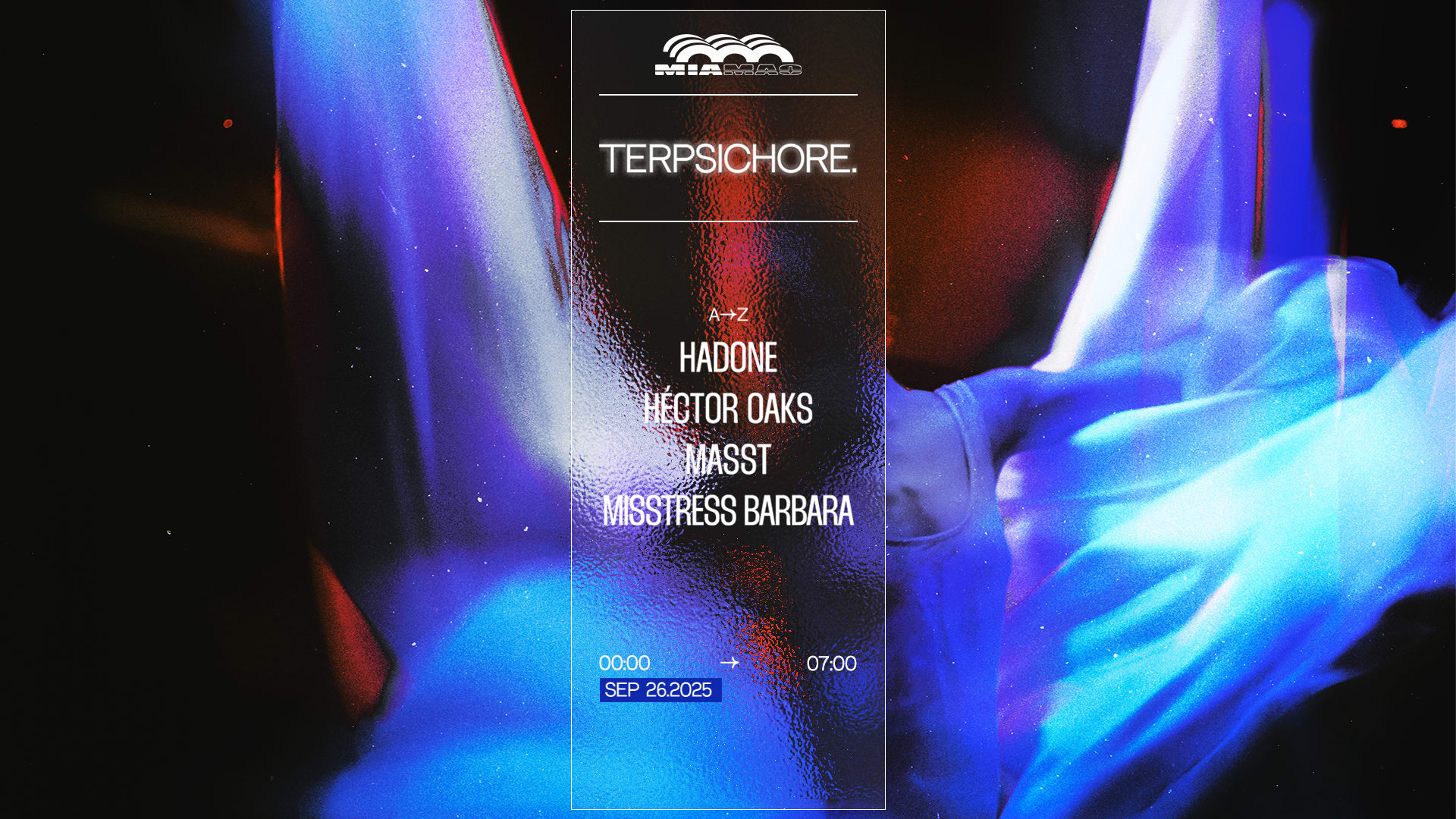 Terpsichore : Héctor Oaks, Hadone, Misstress Barbara, Masst
