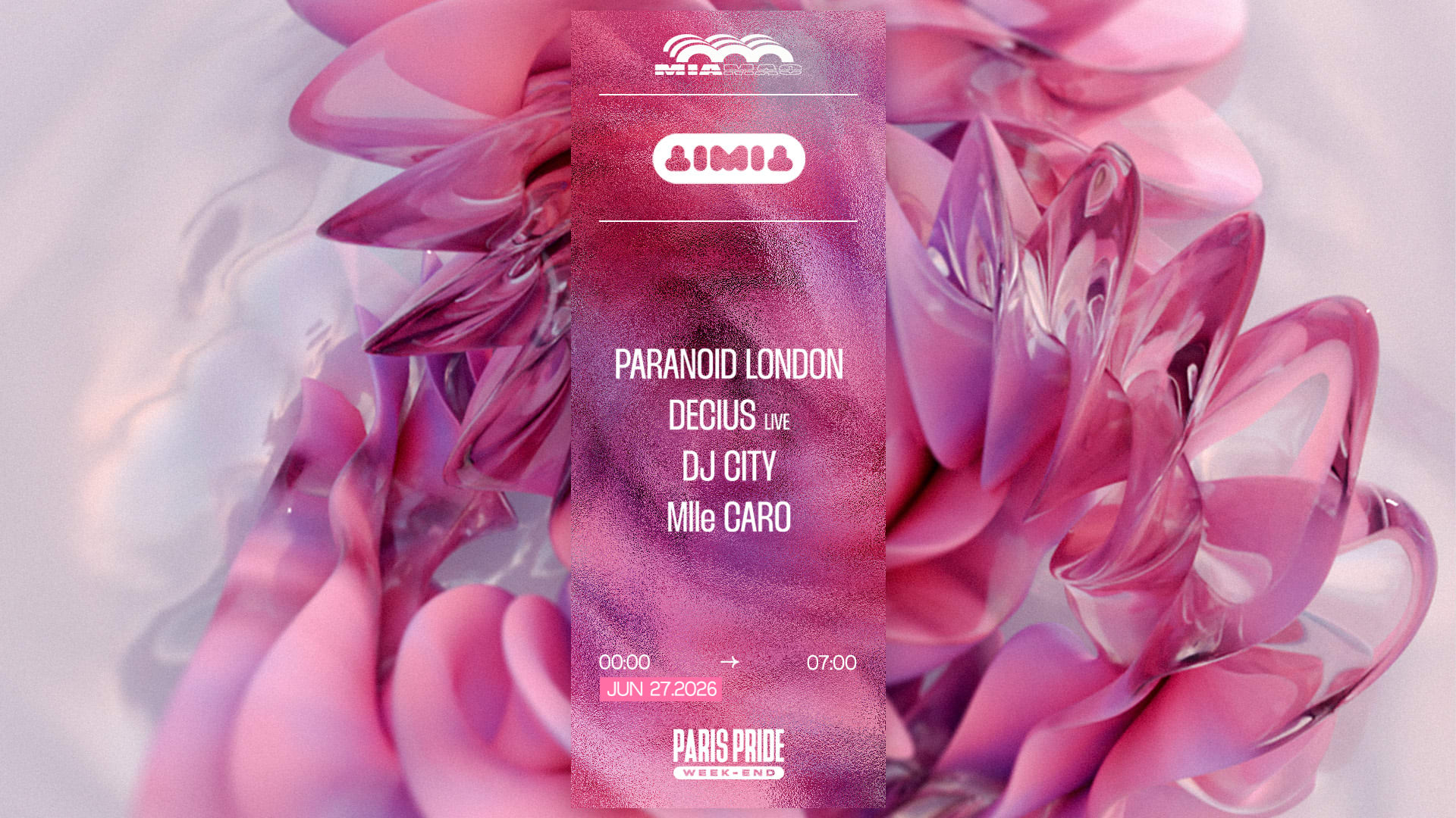Timit : Paranoid London, Decius Live, Dj City, Mlle Caro