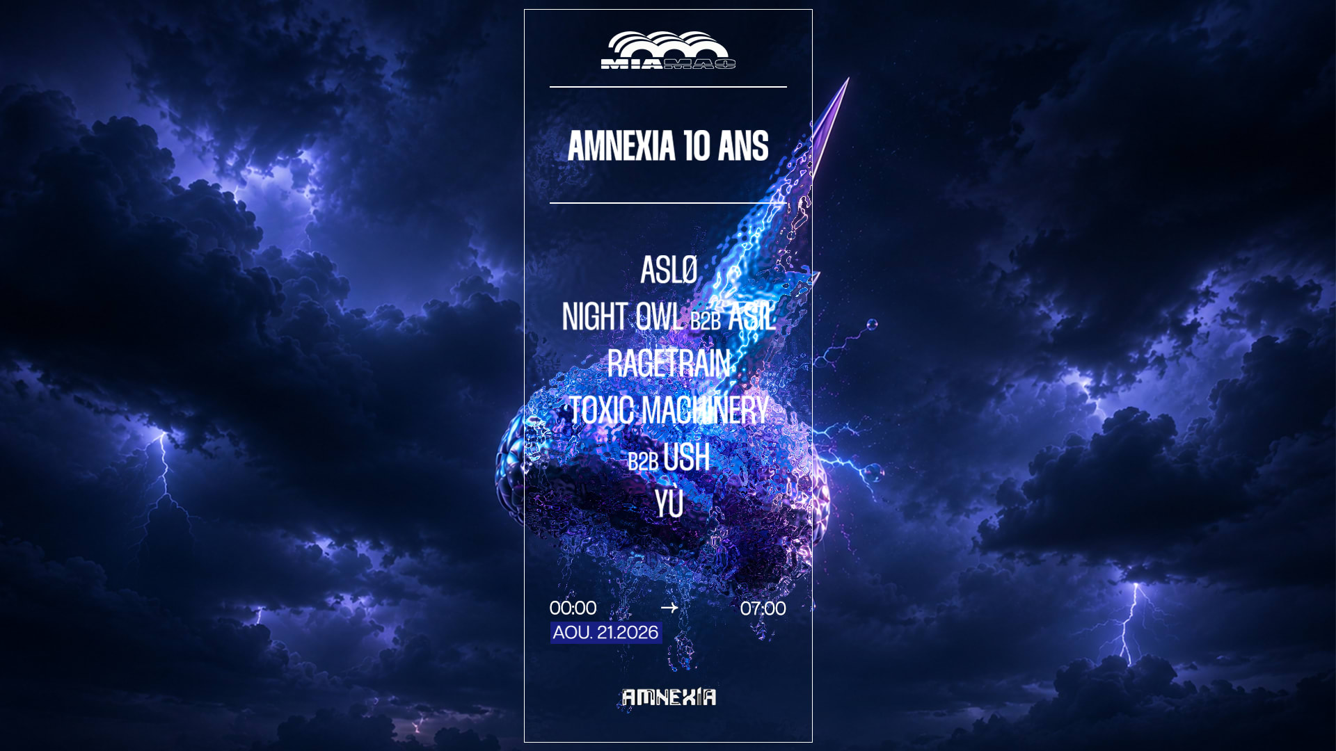 Amnexia 10 Ans : Toxic Machinery B2b Ush, Ragetrain & More