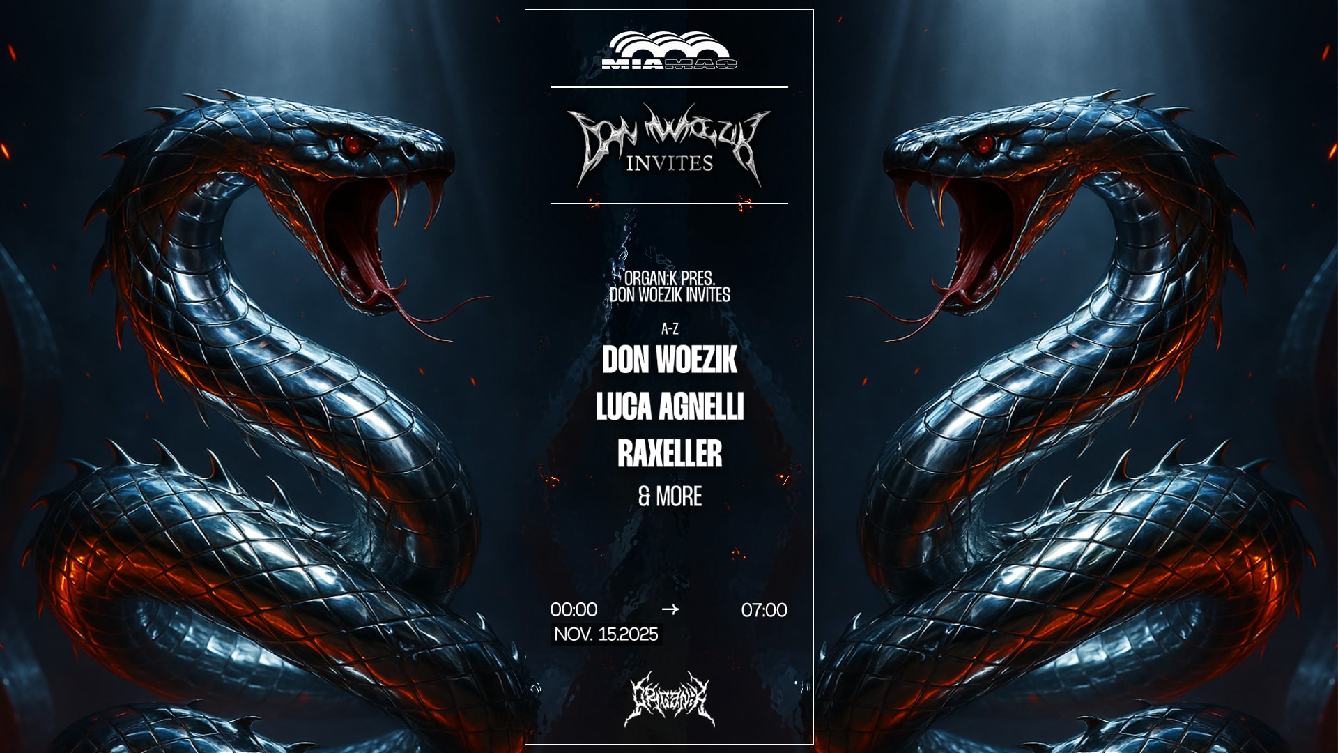 Organïk : Don Woezik Inv. Luca Agnelli, Raxeller & More