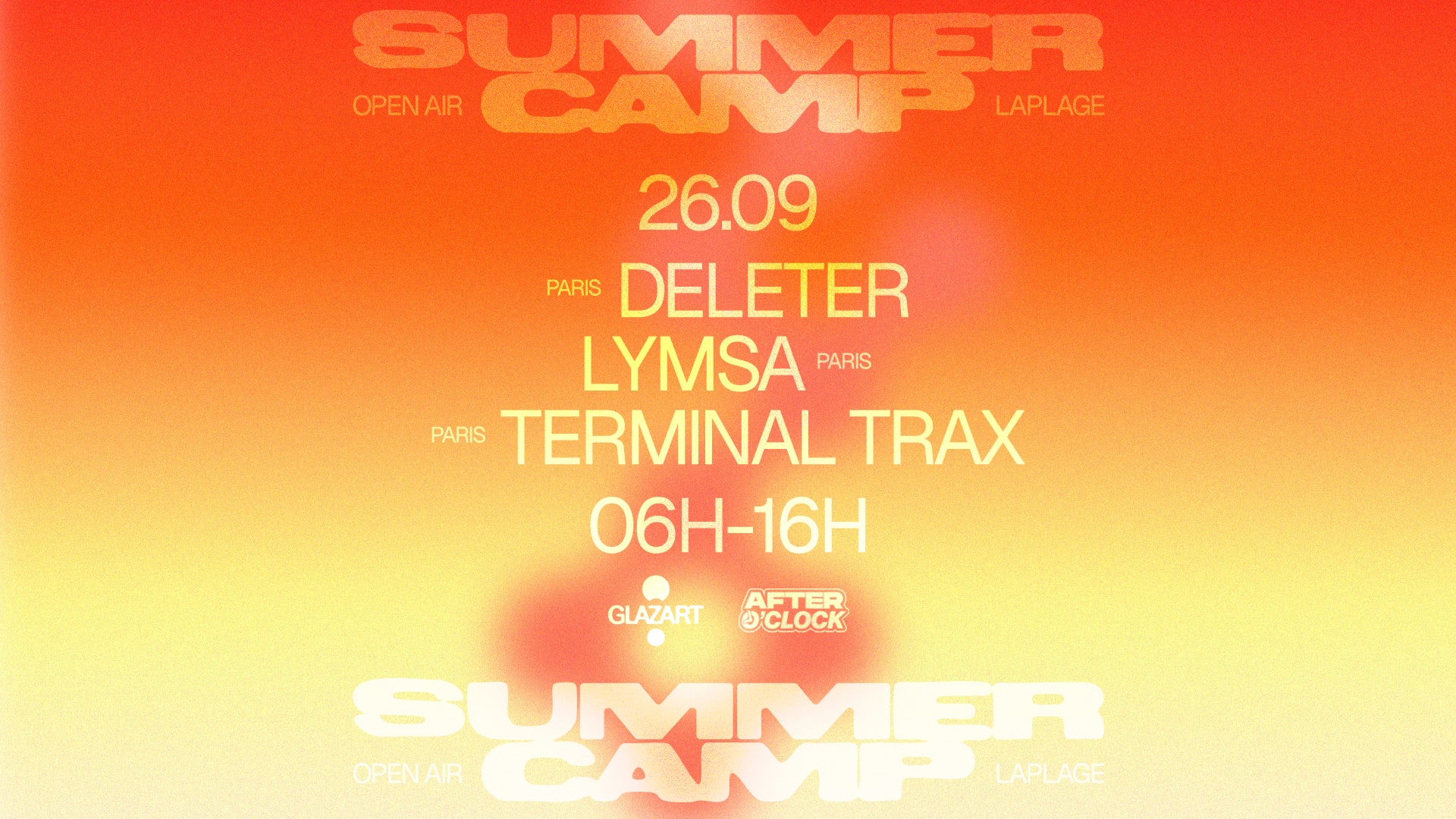 After O'clock X La Plage Open Air : Terminal Trax & More