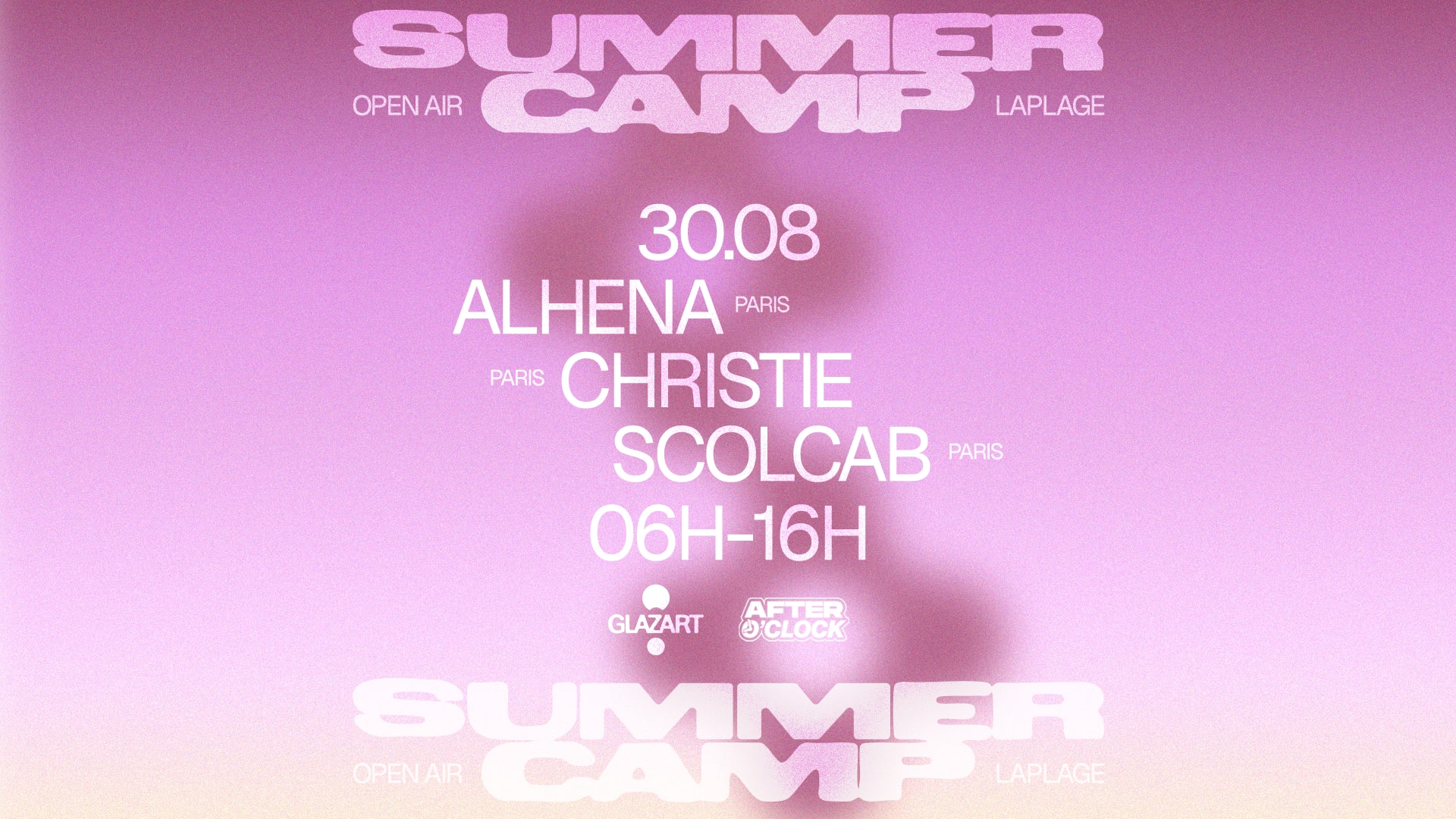After O'clock X La Plage Open Air: Alhena, Christie, Scolcab
