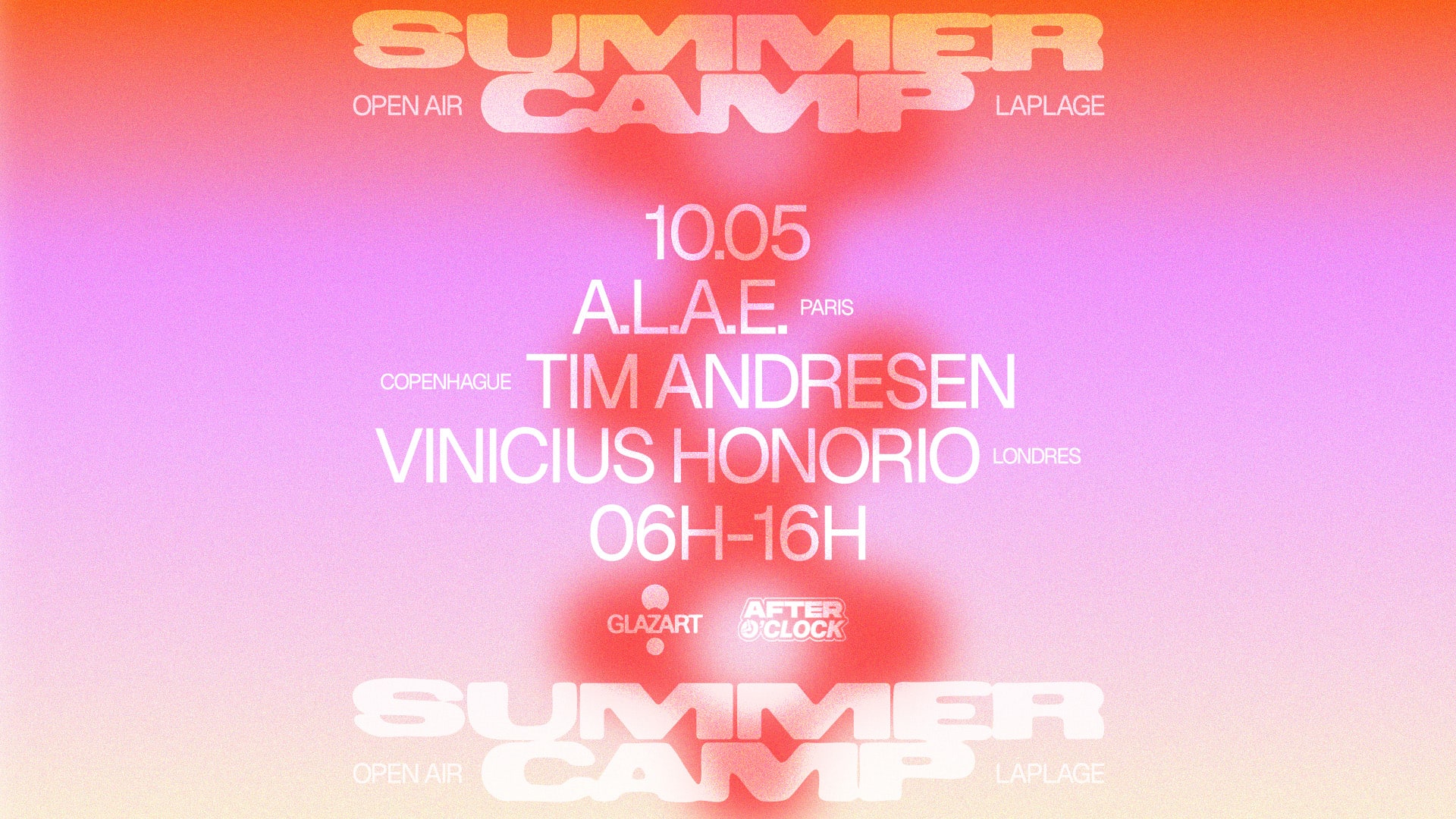 After O'clock X La Plage Open Air : Vinicius Honorio & More