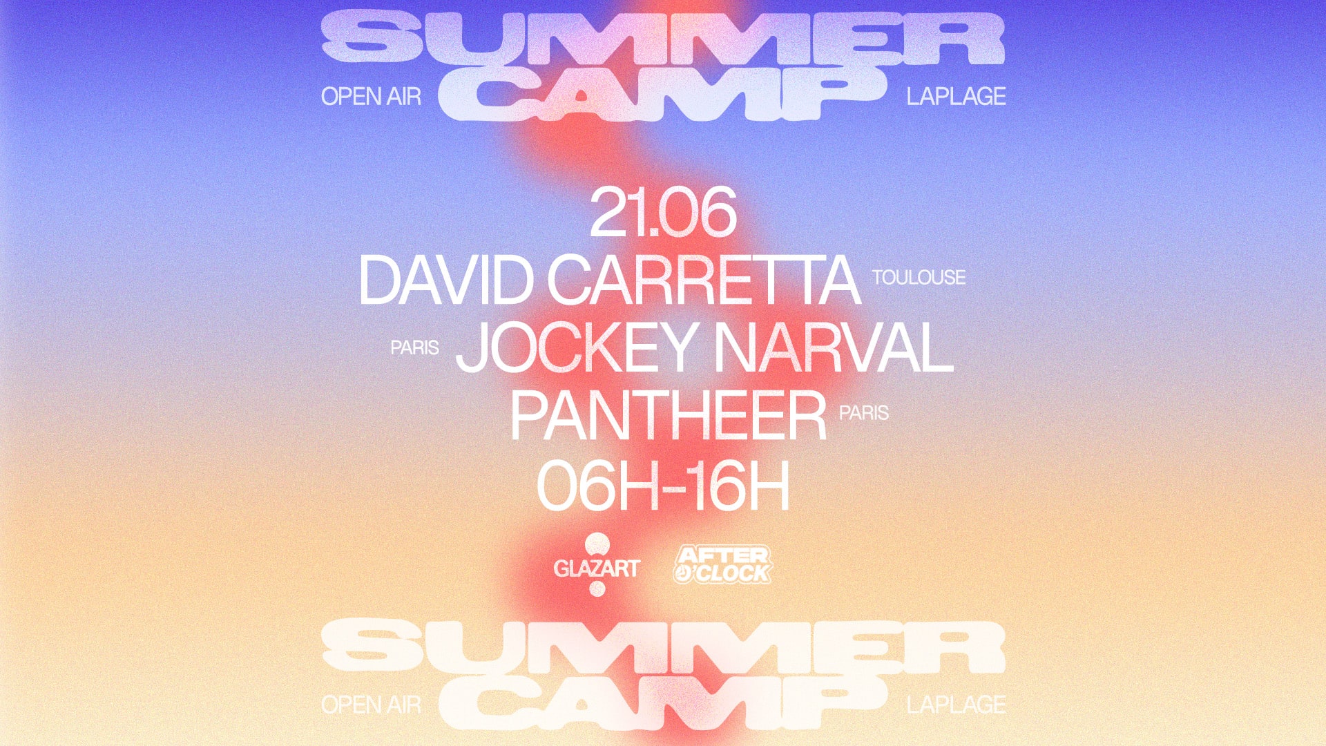After O'clock X La Plage Open Air : David Carretta & More