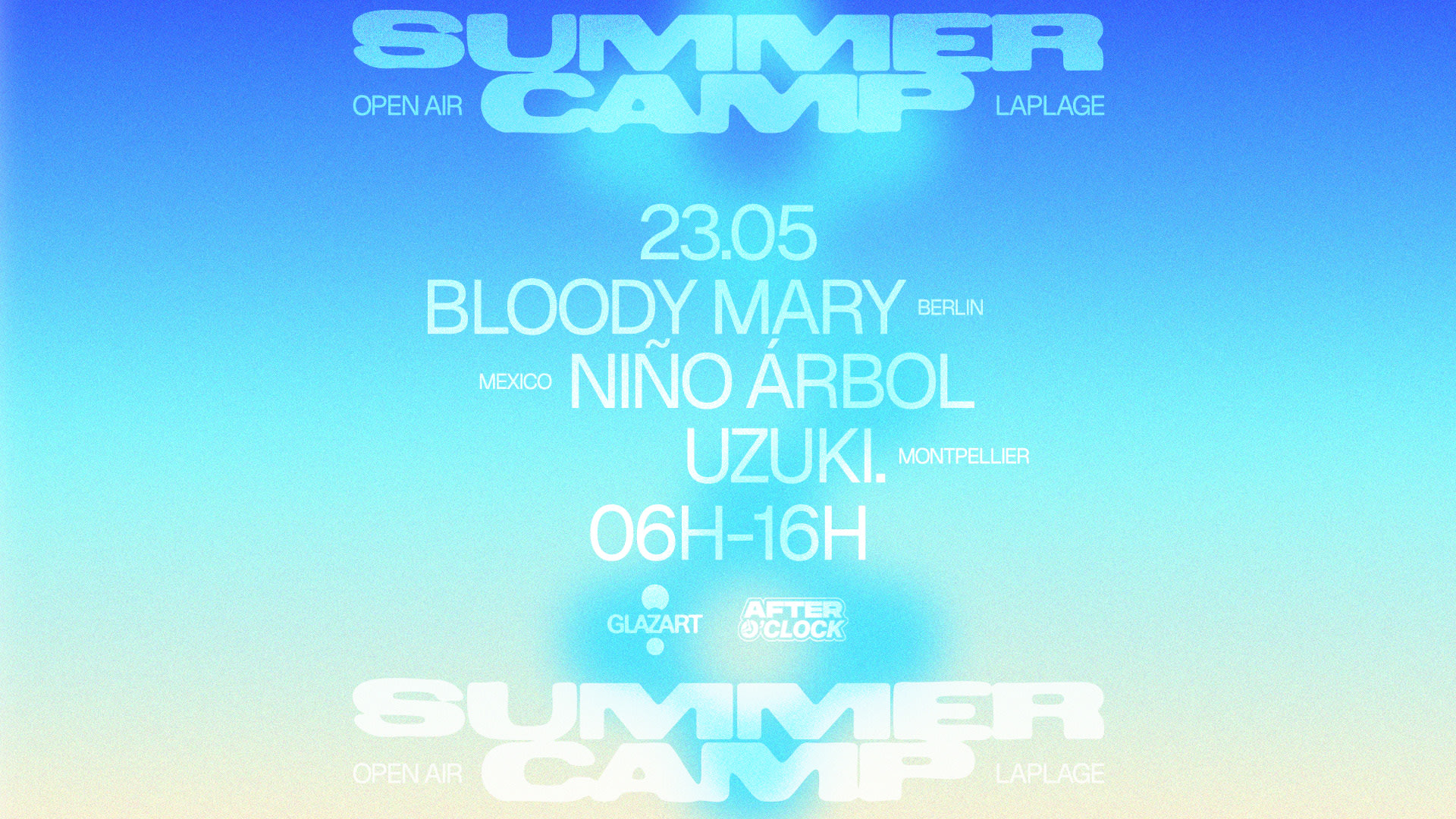 After O'clock X La Plage Open Air : Niño Árbol, Uzuki & More