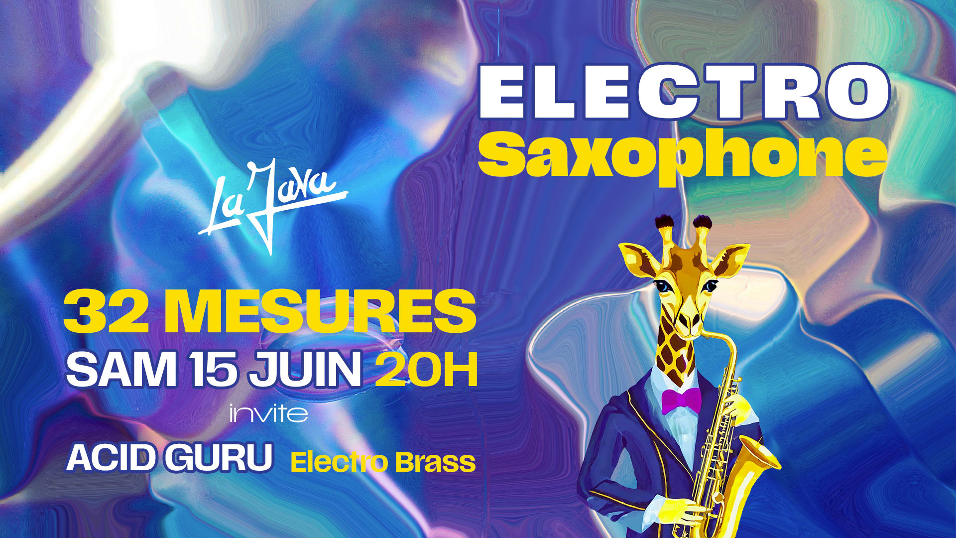 32 Mesures & Acid Guru : Concert Electro - Saxophone