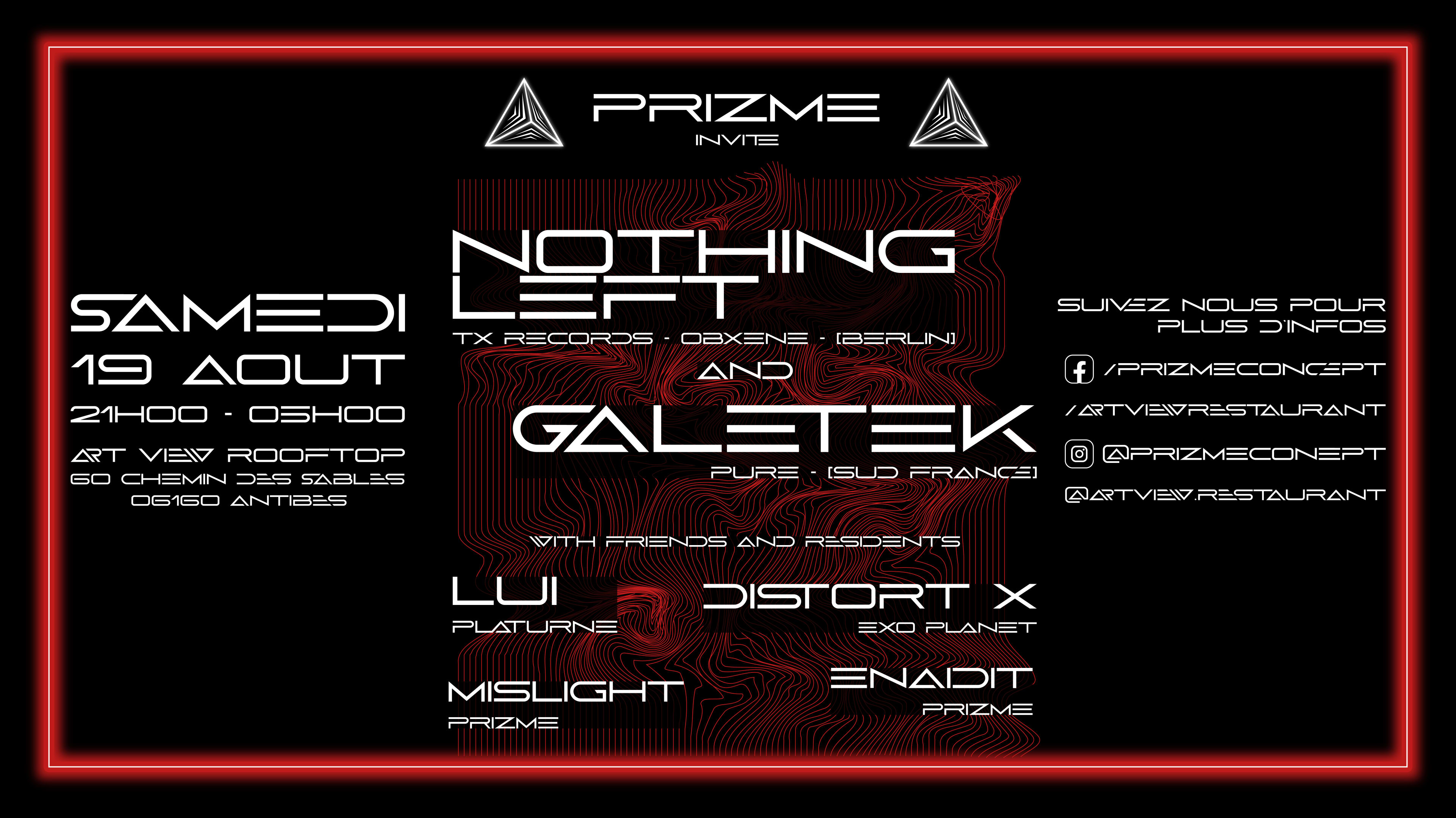 Prizme Invite Nothing Left & Galetek @ Art View Rooftop