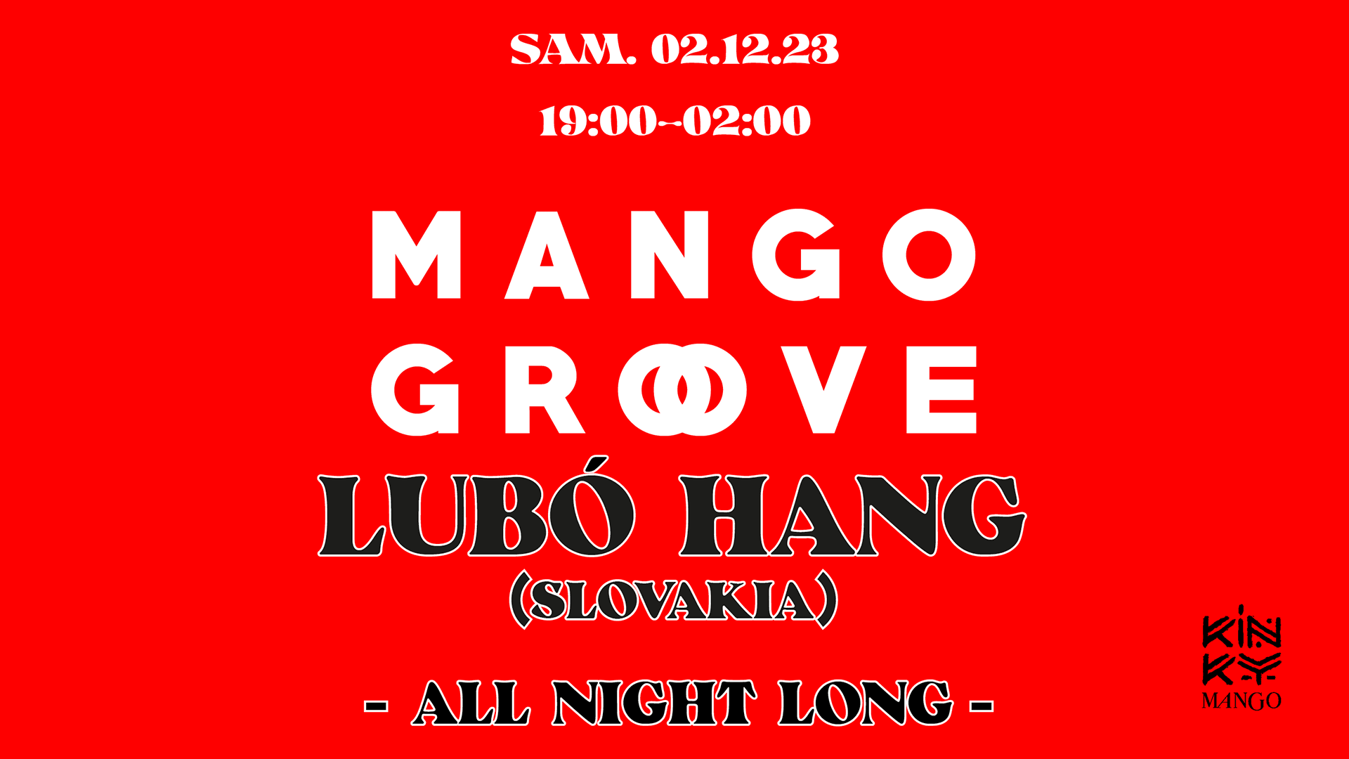 Mango Groove @ Kinky Mango W/ Lubó Hang - 02.12.2023