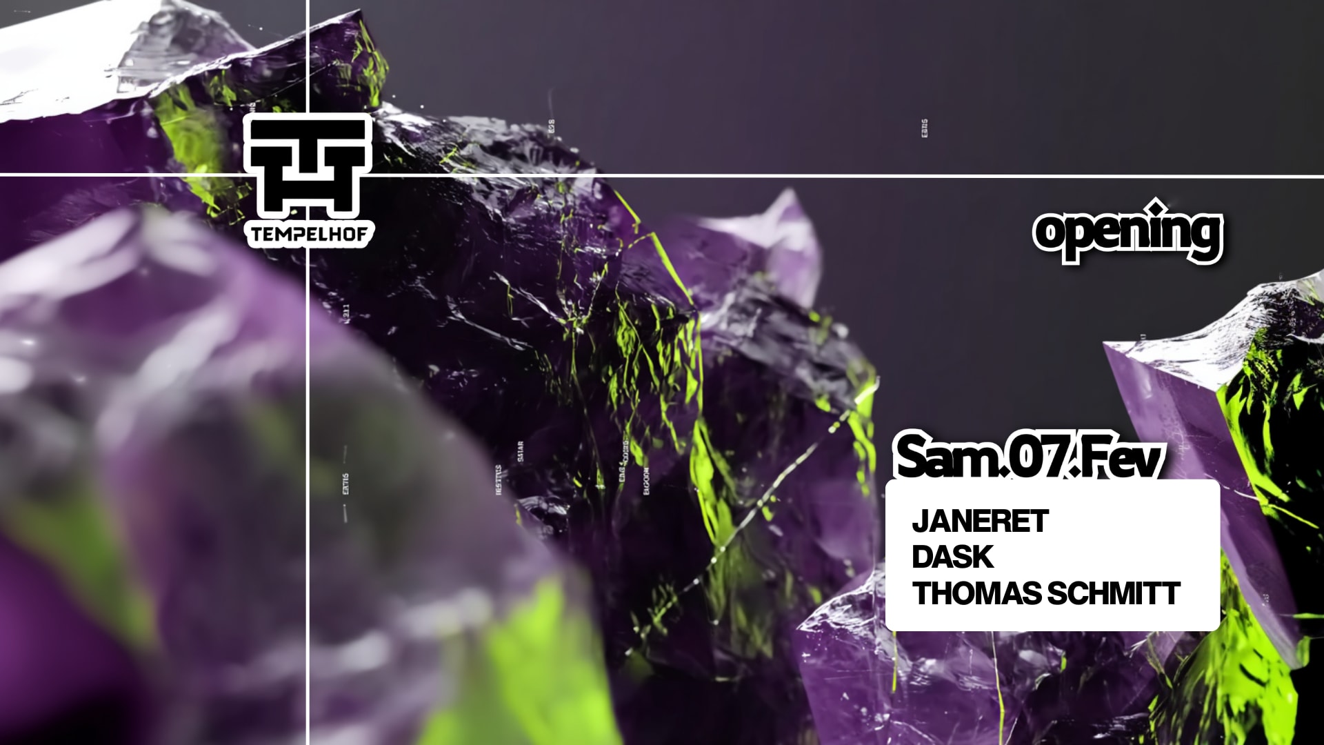 Opening Tempelhof - W/ Janeret (Entrée Gratuite)