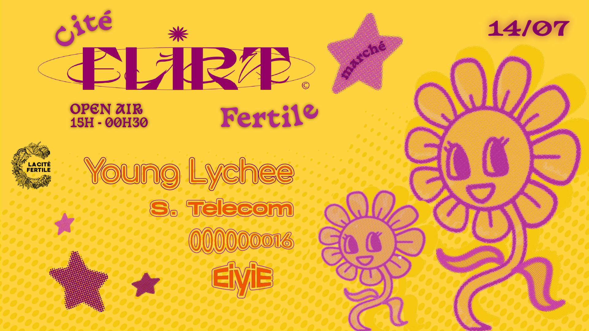 Flirt X La Cité Fertile : Open Air & Marché