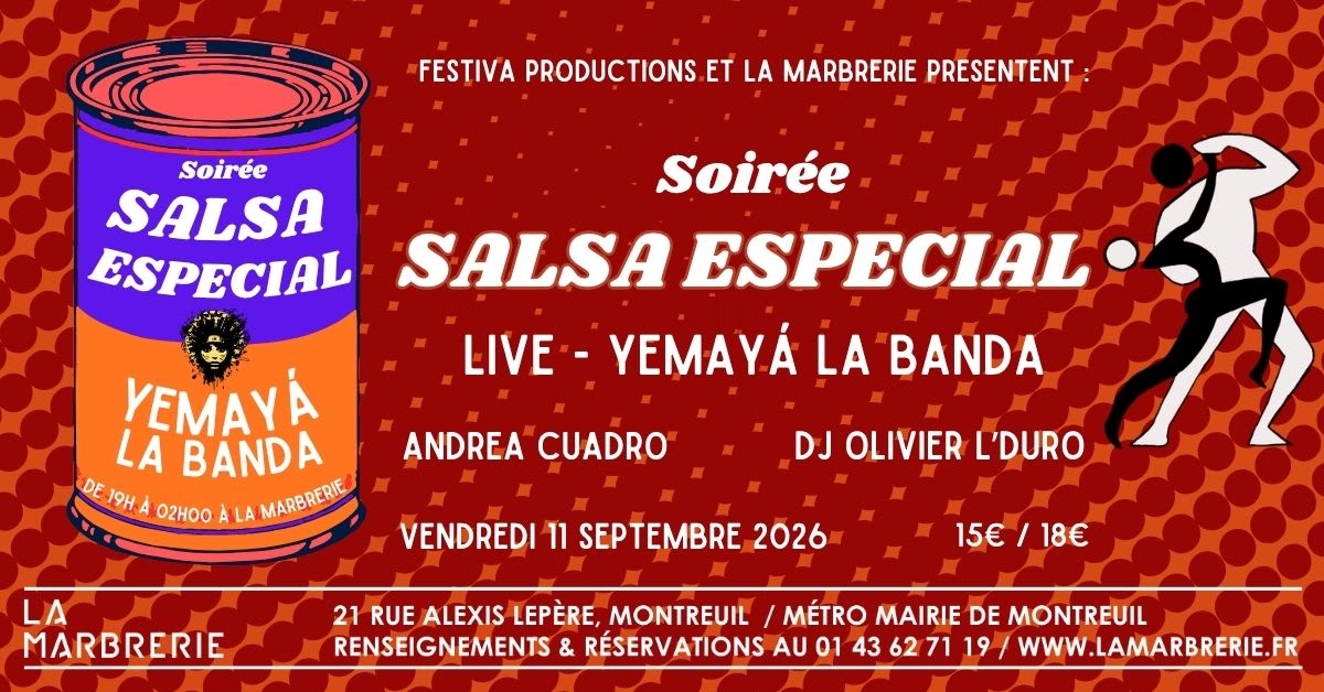 Soirée Salsa Especial - Yemayá La Banda En Concert