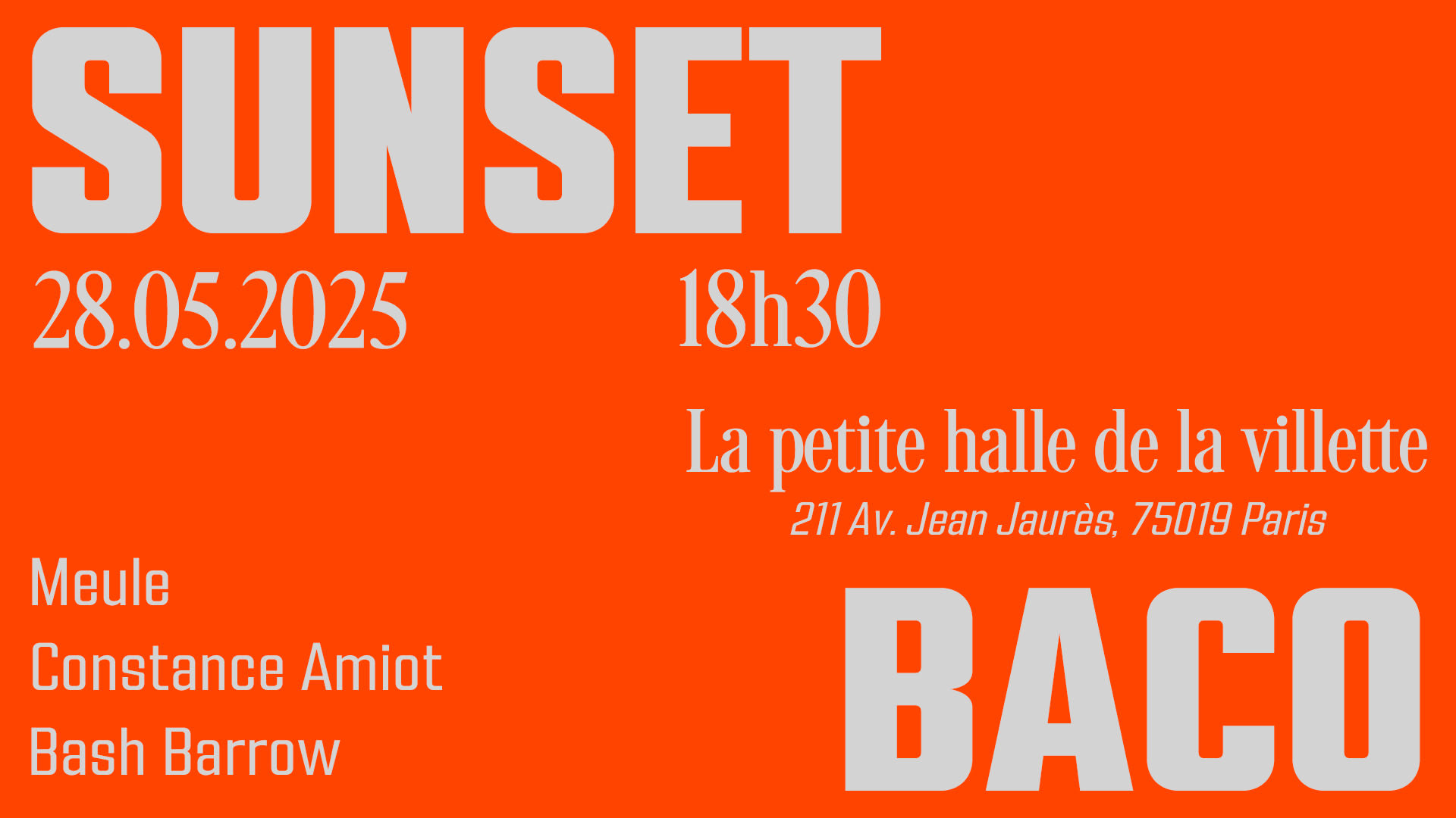 Sunset Baco I 28.05.25