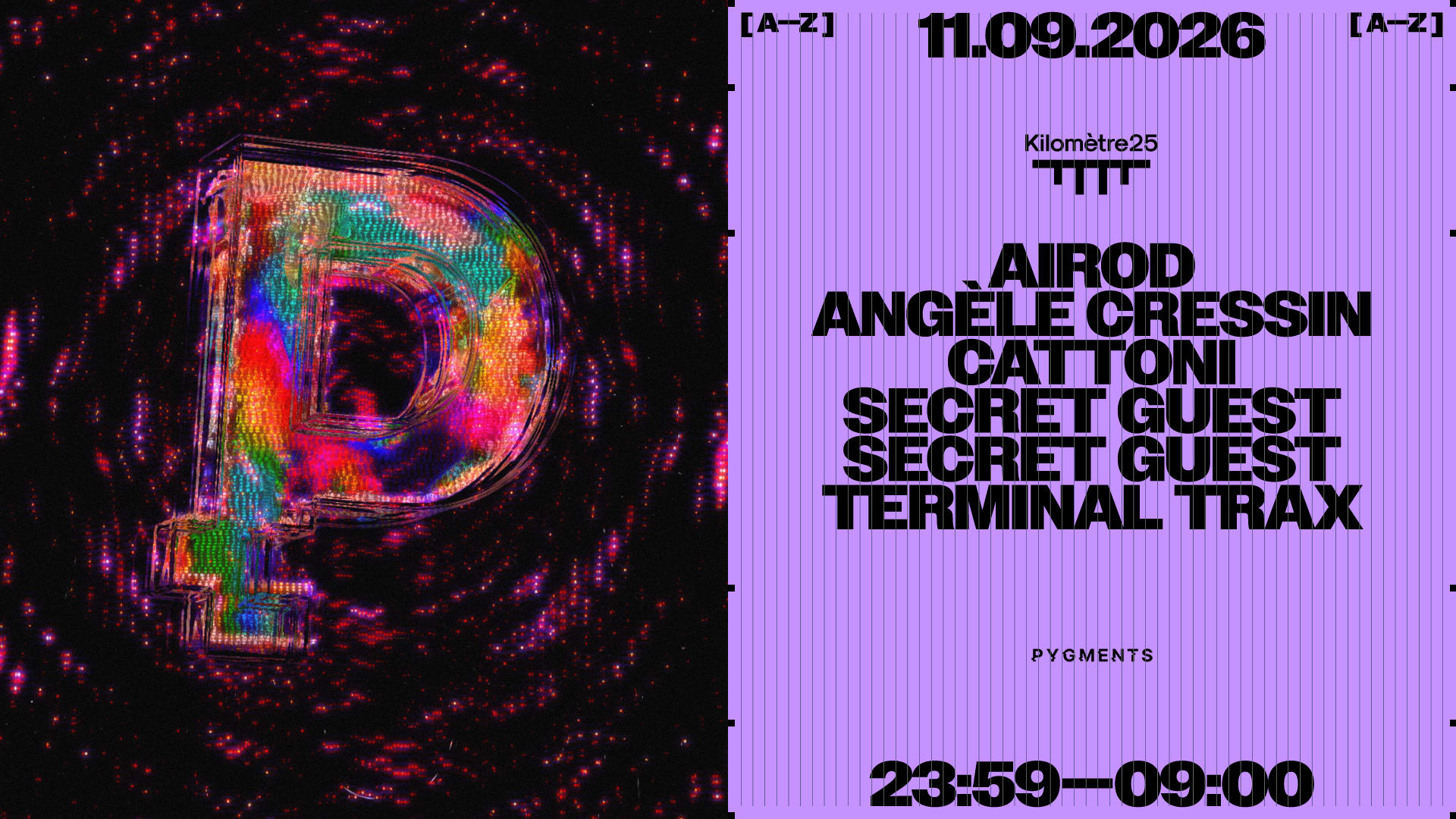 Pygments : Airod, Angèle Cressin, Terminal Trax & More