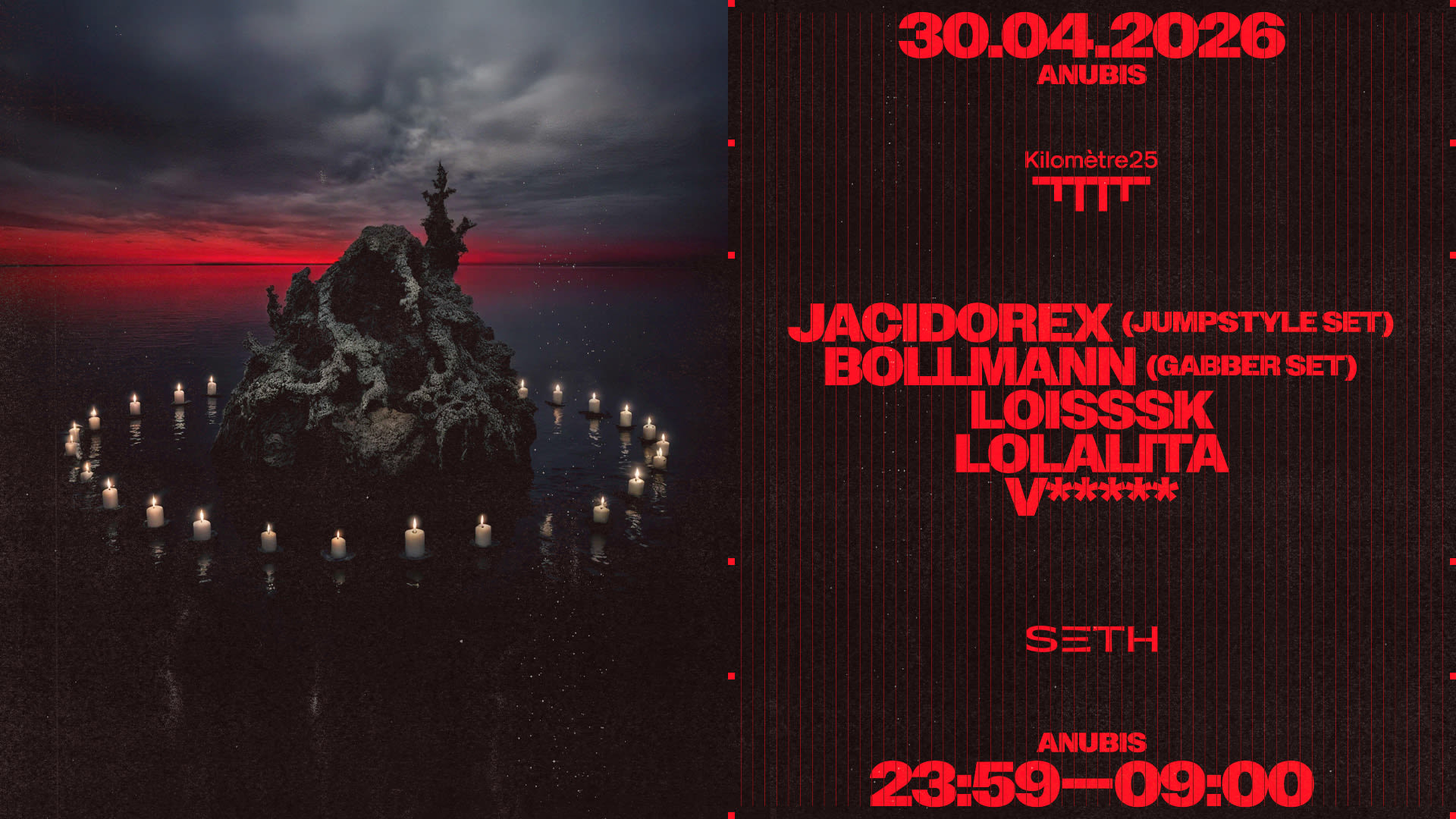 Seth Anubis : Jacidorex, Bollmann, Lolalita, V*****