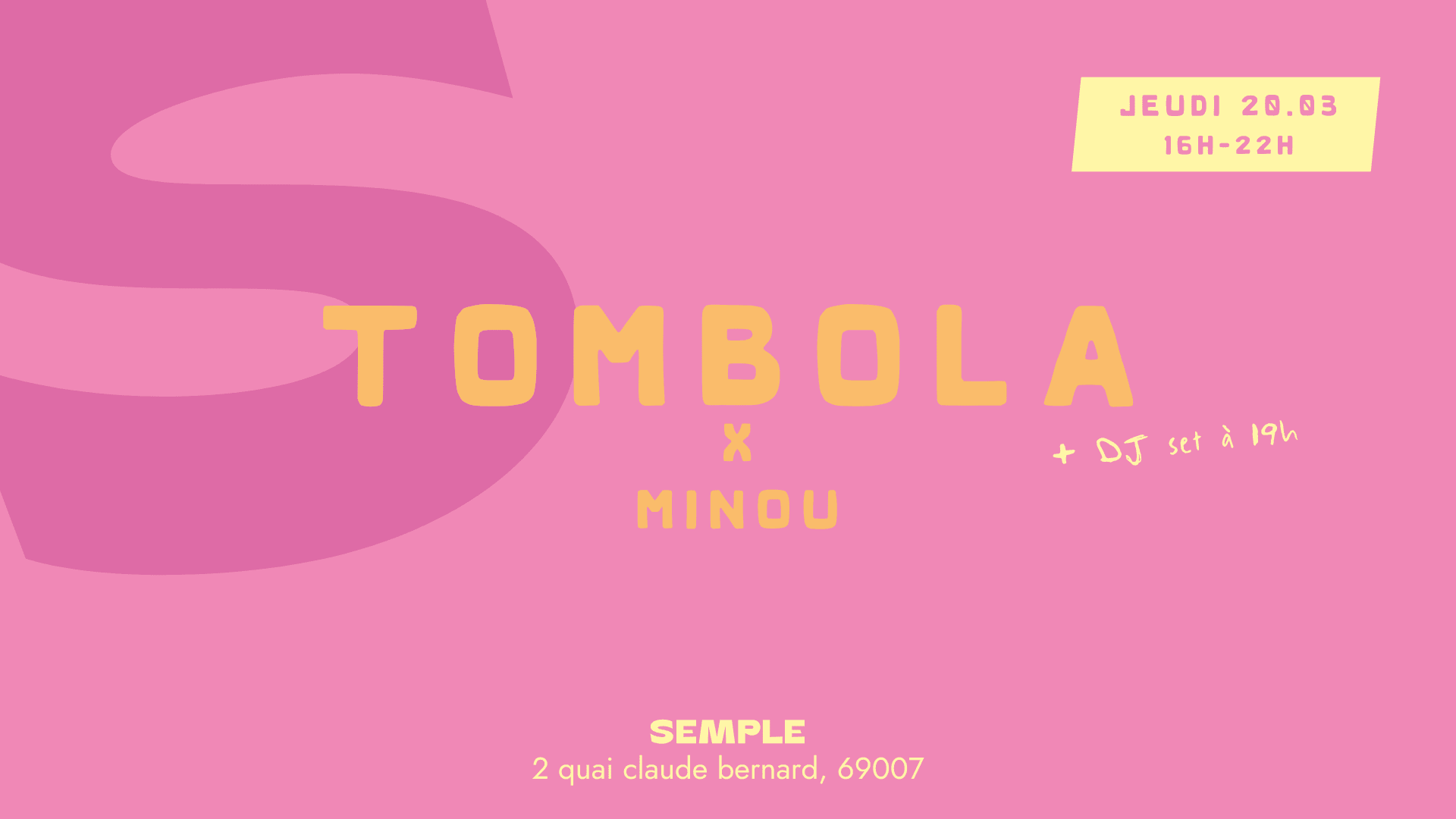 Tombola Semple X Minou