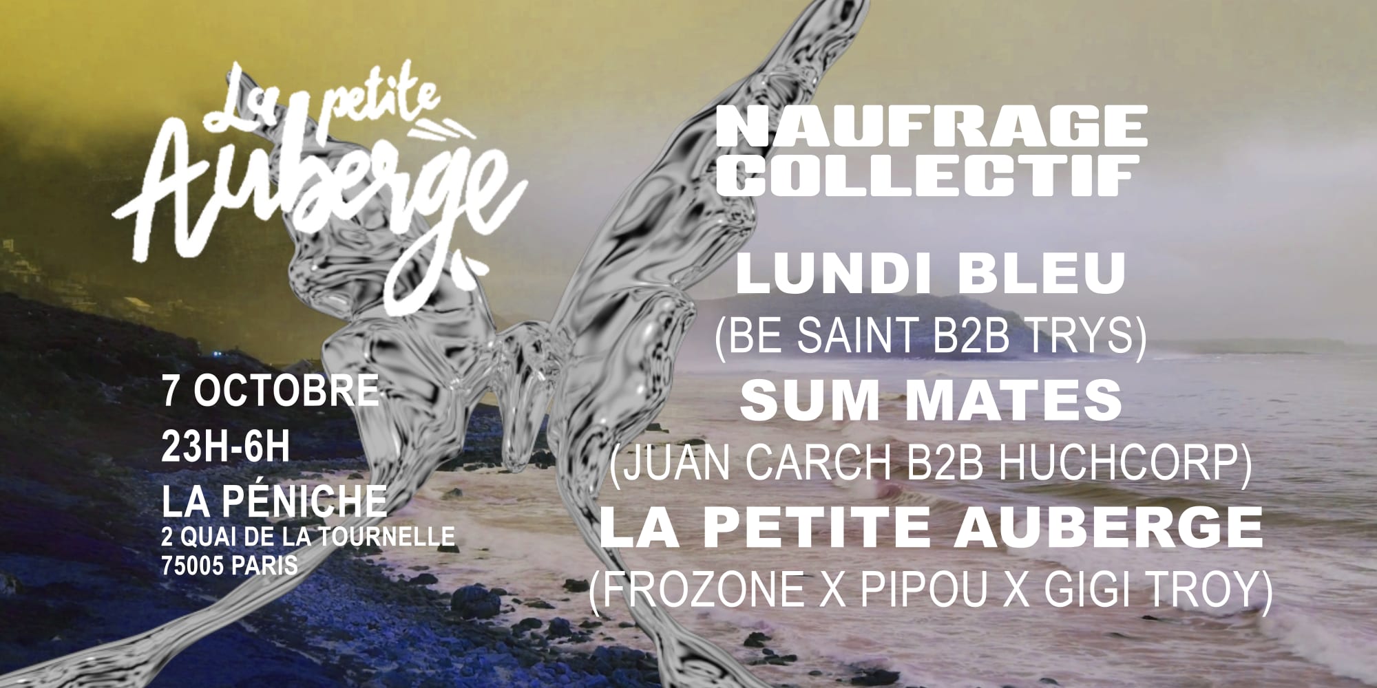 Naufrage Collectif : La Petite Auberge Invite Lundi Bleu Et Sum Mates