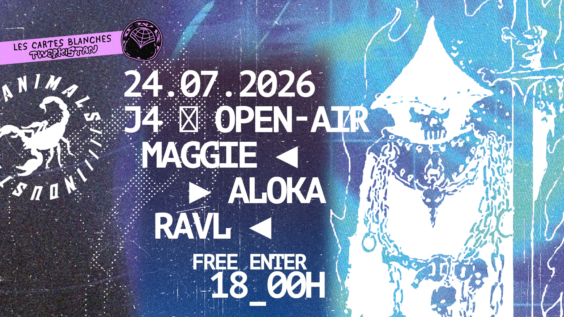 [Open-Air J4] Animals X Twerkistan : Aloka, Maggie , Ravl