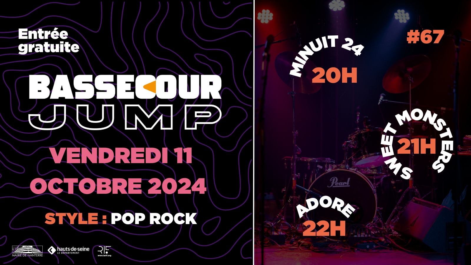Bassecour Jump #70 W/ Minuit24, Sweet Monsters & Adore
