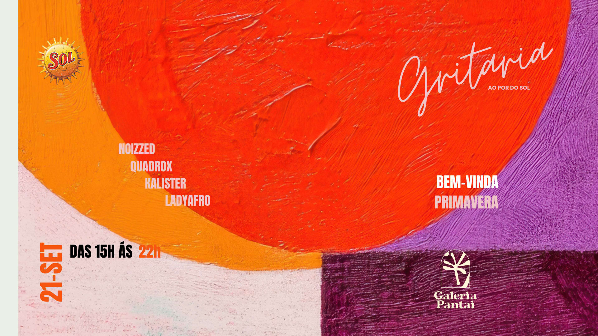 Gritaria De Boas Vindas A Primavera - 21 De Setembro