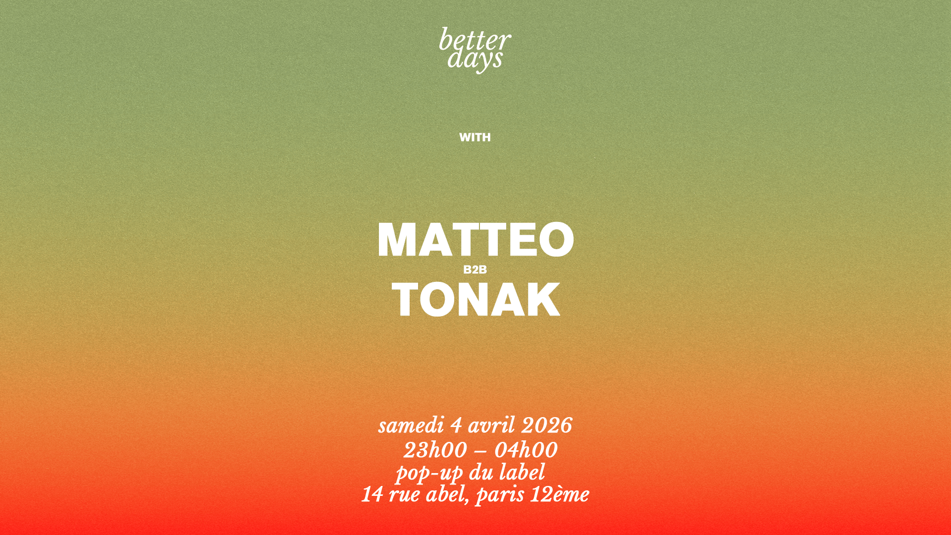 Better Days @Le Popup Du Label