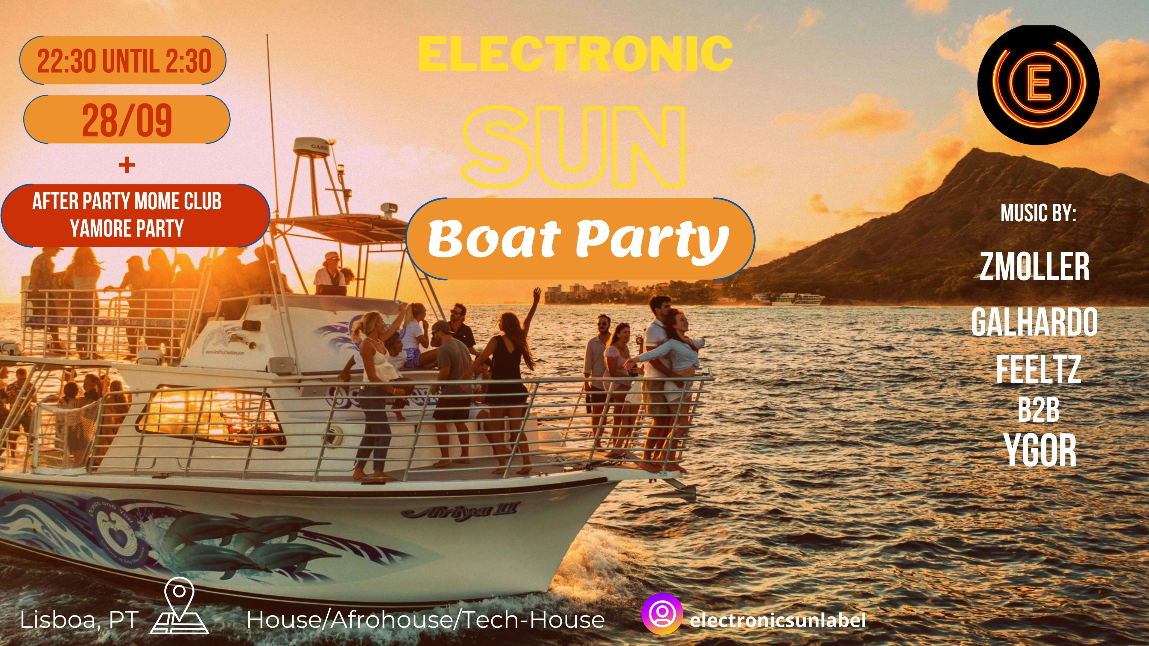 Electronic Sun Boat Party + After Mome Club - Yamore Party